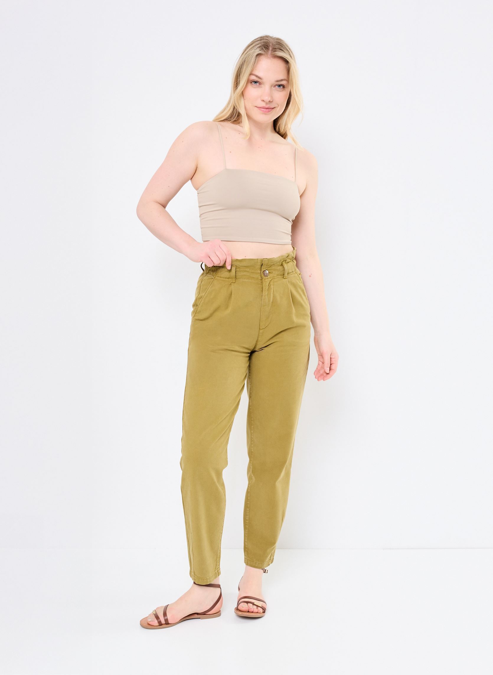Chinohosen SANTINO damen grün Des Petits Hauts Chinohosen SANTINO damen grün BASILIC