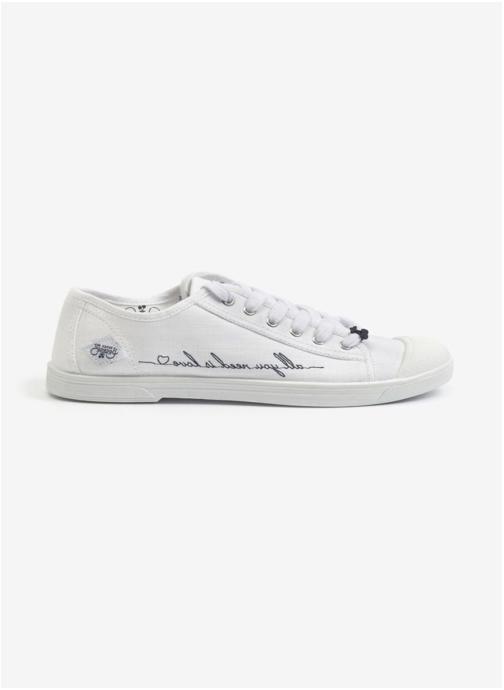 Le temps des cerises Baskets basses Baskets Basic blanches brodées femme blanc