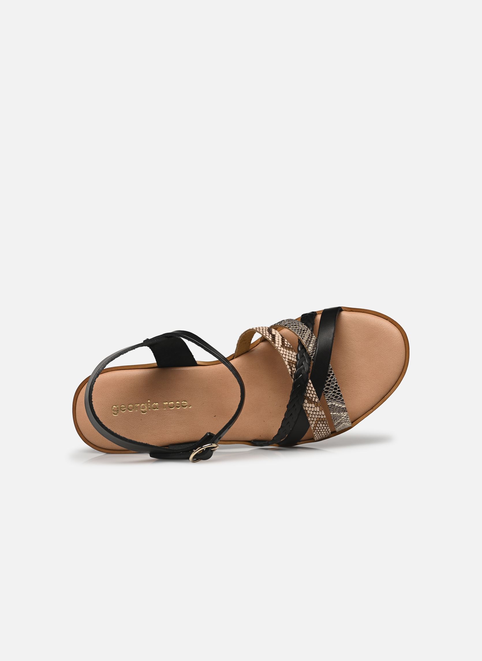 Sandalias y plataformas de cuña New Dopila - sandales compensées mujer negro Georgia Rose Sandalias y plataformas de cuña New Dopila - sandales compensées mujer negro NOIR