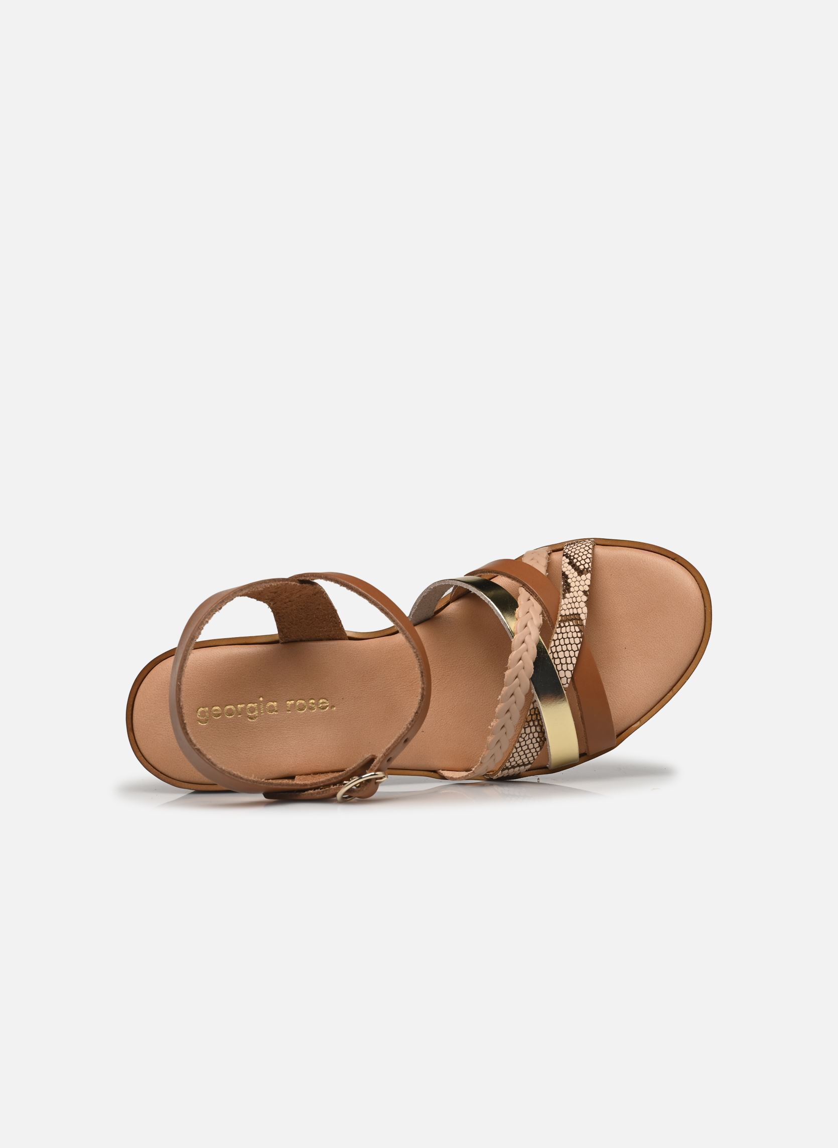 Sandali con zeppa e plateau New Dopila - sandales compensées donna marrone Georgia Rose Sandali con zeppa e plateau New Dopila - sandales compensées donna marrone COGNAC