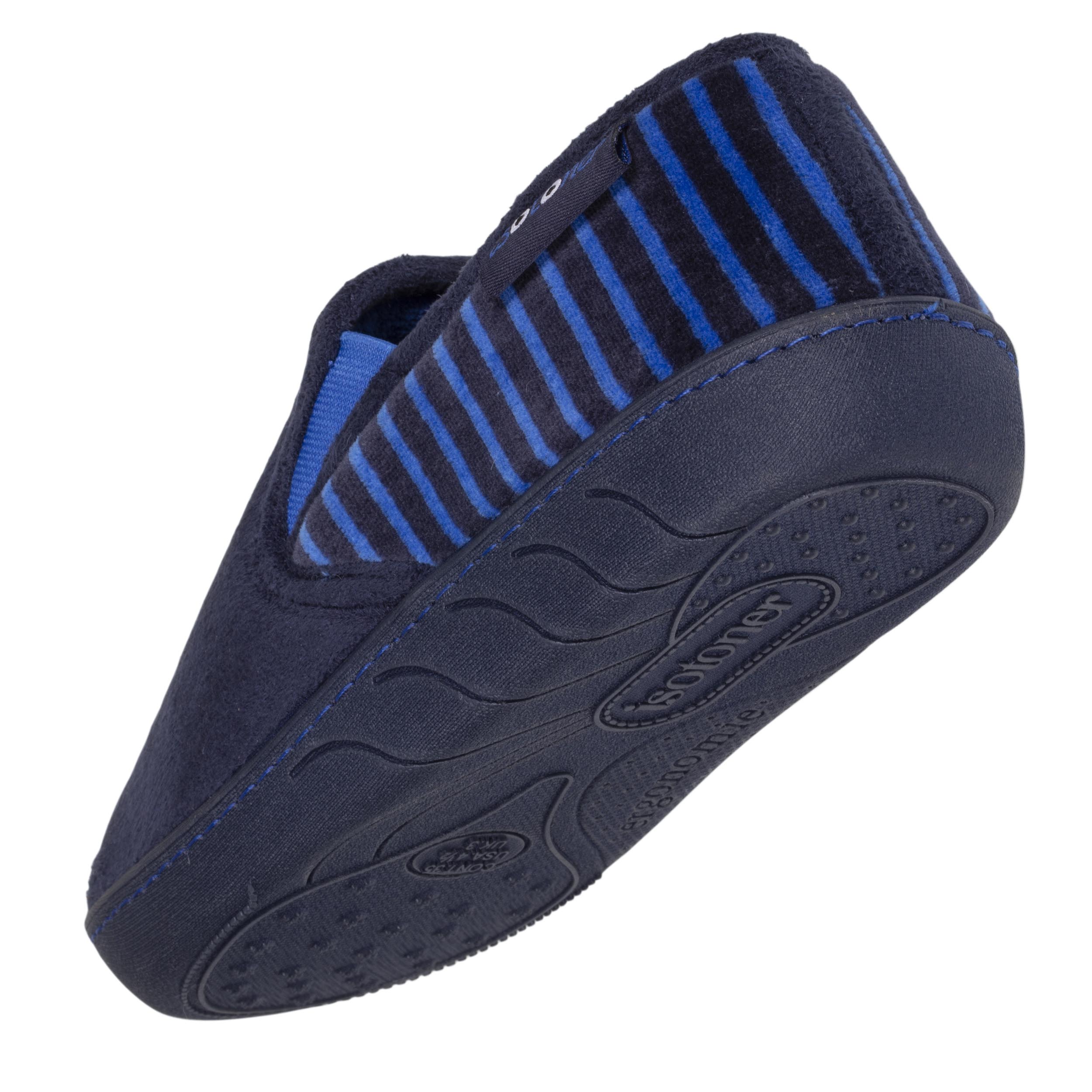 Mocassins Isotoner Homme – Très Confortables, Semelle EVERYWEAR Souple – Faciles à Enfiler, Marine