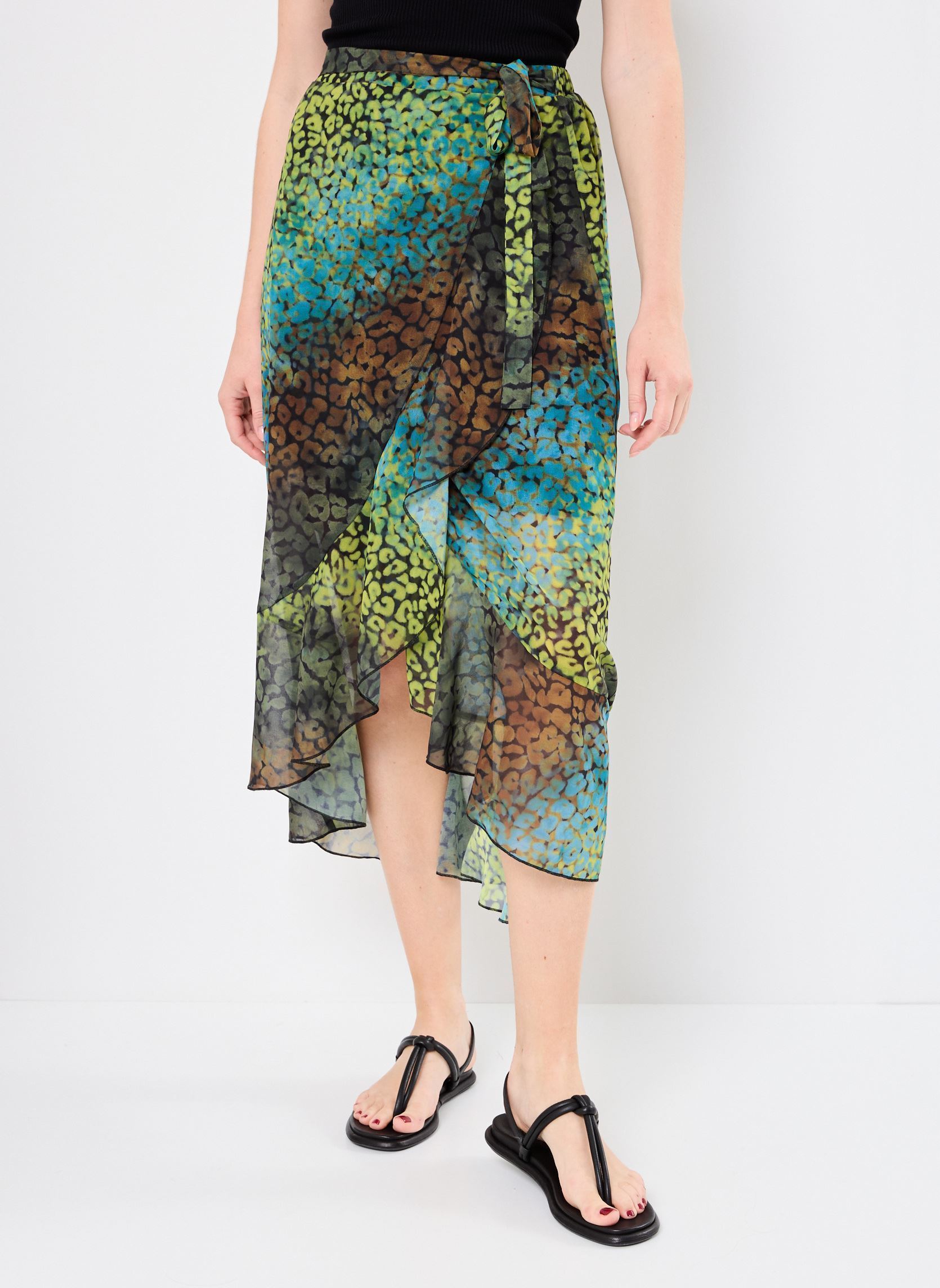 Jupes longues PL287DP femme multicolore Lili Sidonio Jupes longues PL287DP femme multicolore BLACK COZUMEL