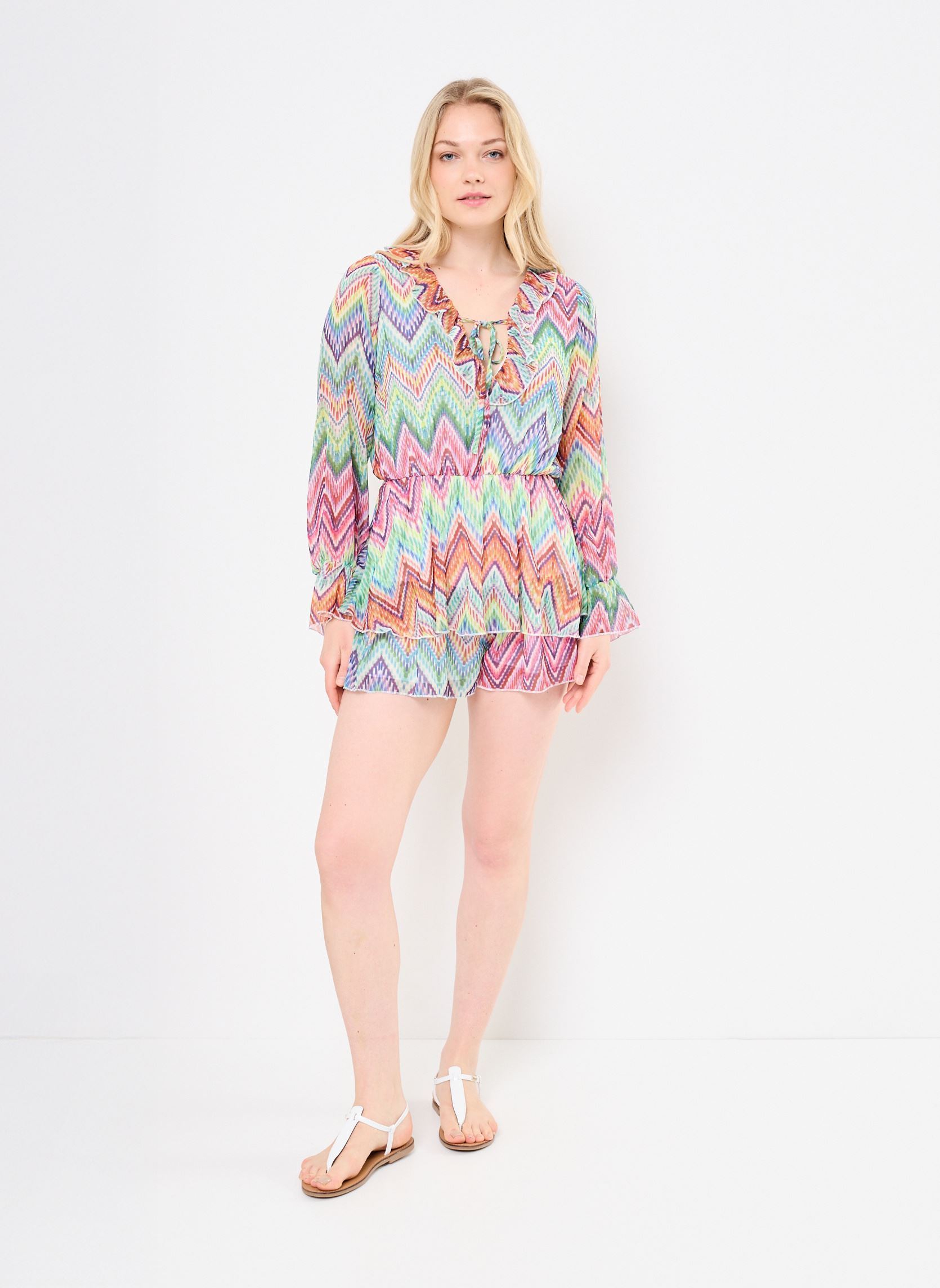 Combi-shorts TL310DE femme multicolore Lili Sidonio Combi-shorts TL310DE femme multicolore MULTICO COCO BONGO