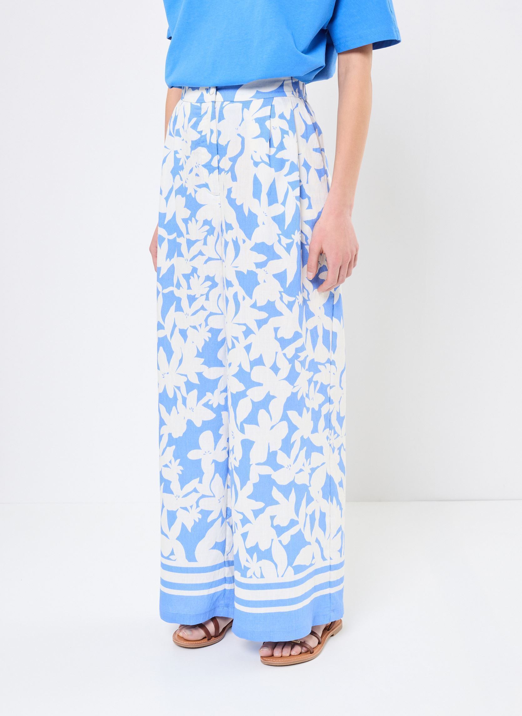 Pantalons larges TL316DE femme multicolore Lili Sidonio Pantalons larges TL316DE femme multicolore BLUE HOLBOX