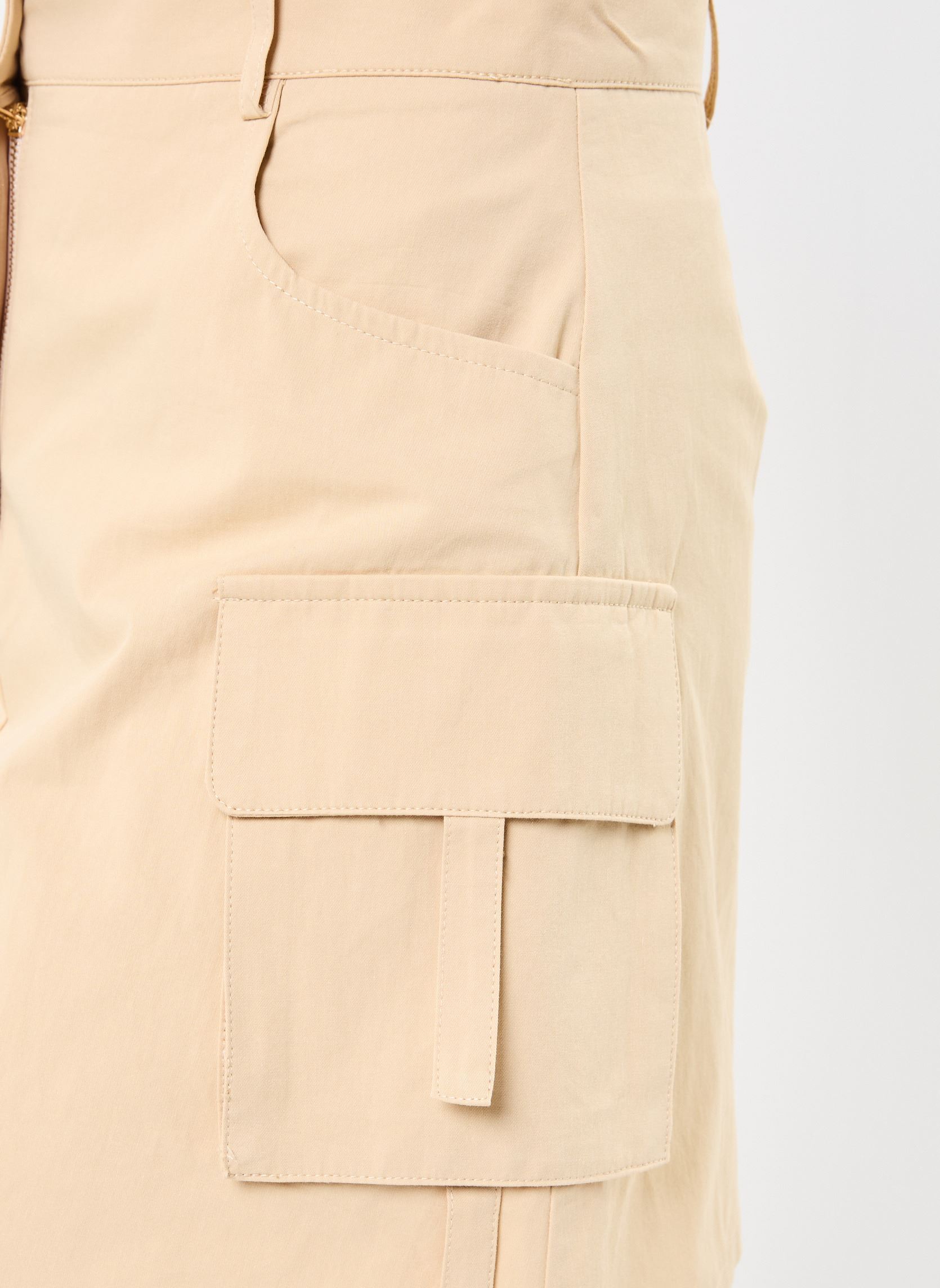 Jupes courtes TL332DP femme beige Lili Sidonio Jupes courtes TL332DP femme beige LIGHT BEIGE