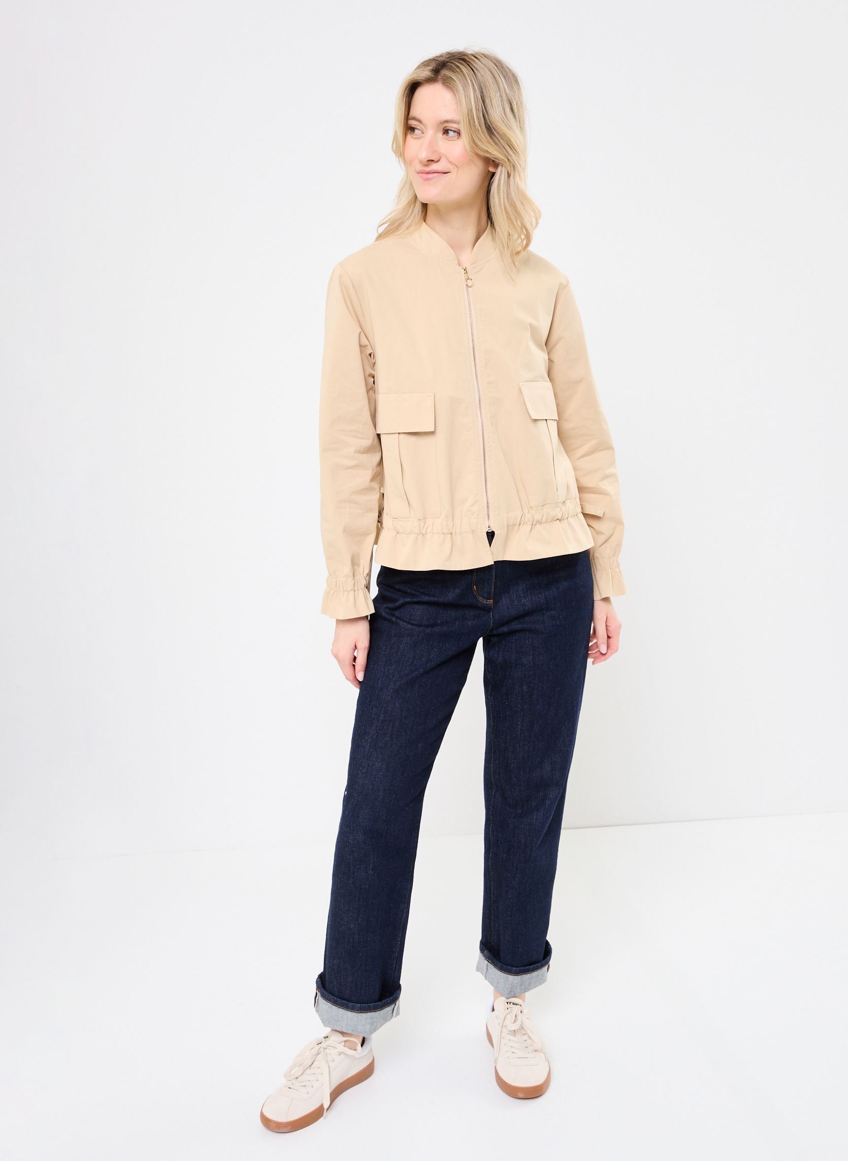 Blousons TL359DP femme beige Lili Sidonio Blousons TL359DP femme beige LIGHT BEIGE