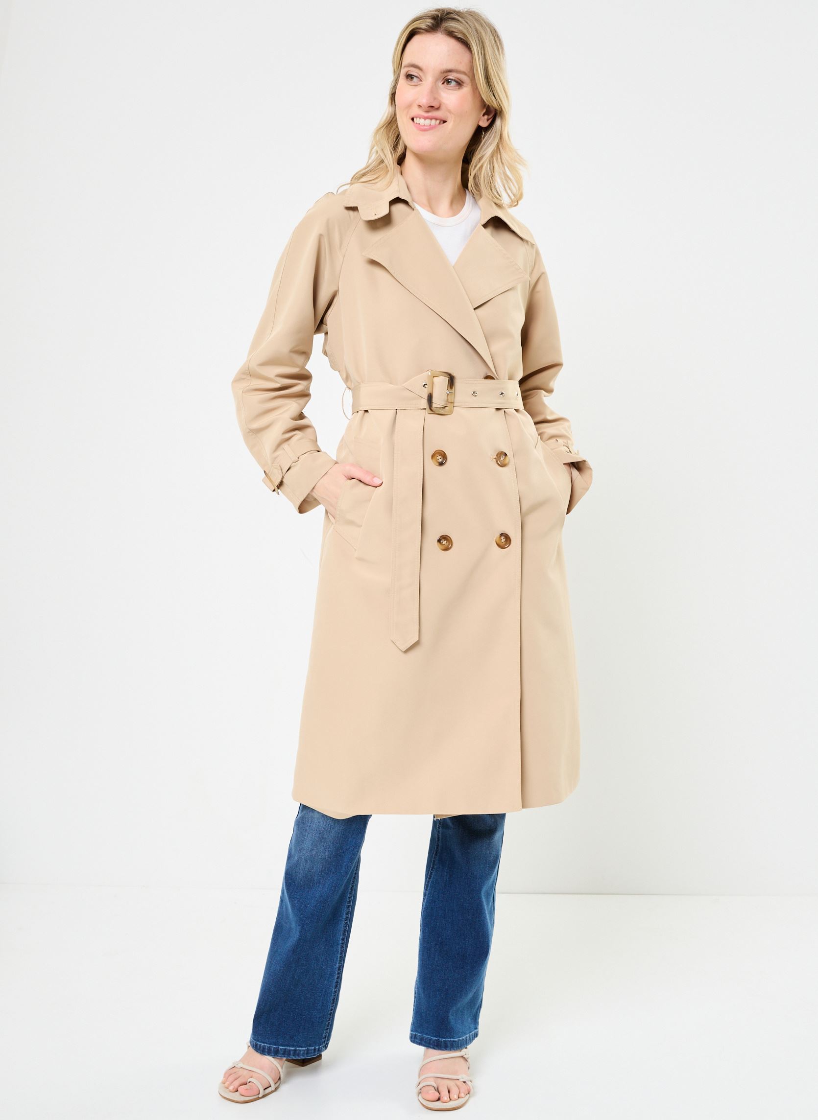 Trenchcoats TLF138DP dames beige Lili Sidonio Trenchcoats TLF138DP dames beige BEIGE