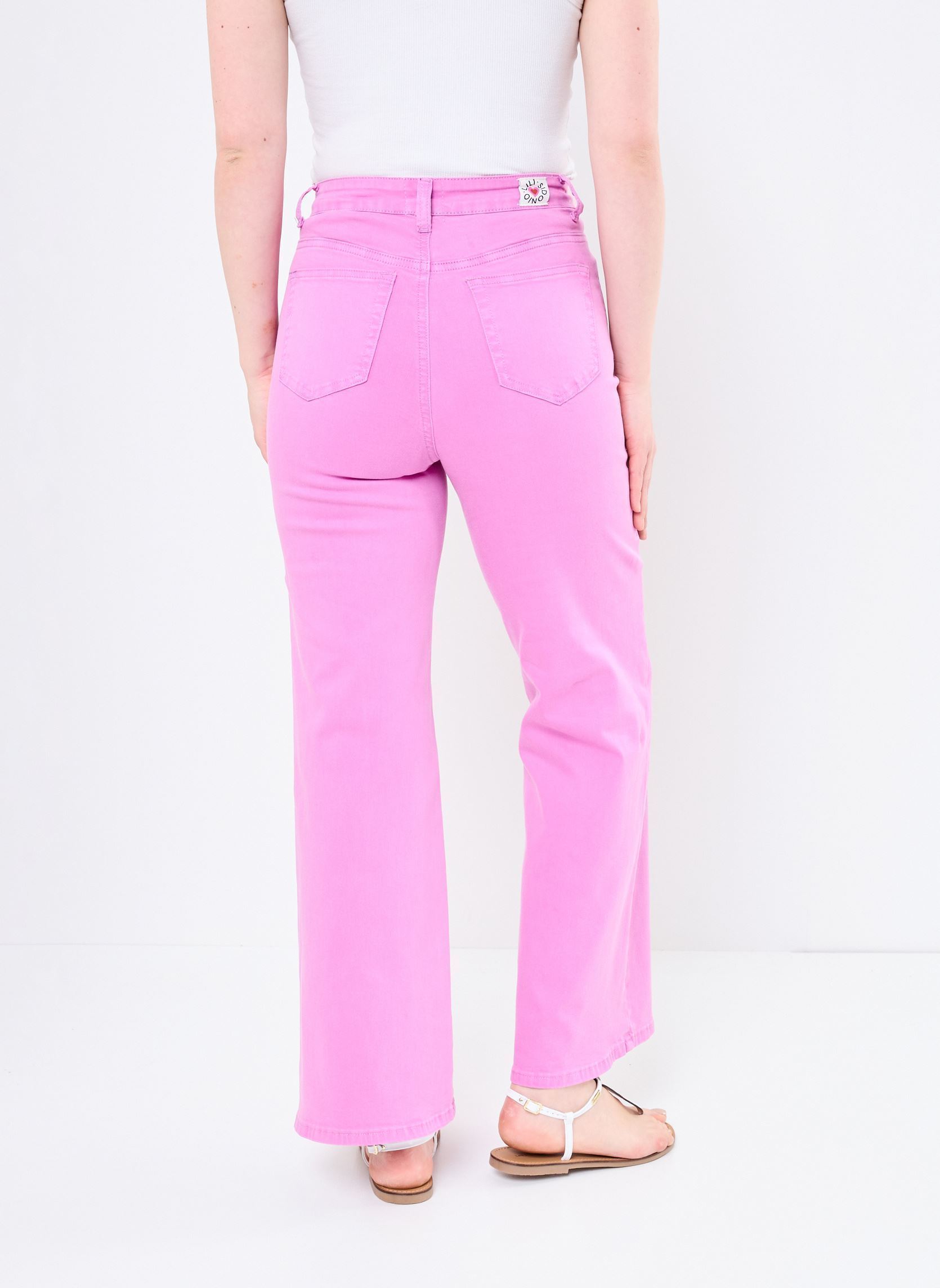 Pantalones anchos EL1113DE mujer violeta Lili Sidonio Pantalones anchos EL1113DE mujer violeta MAUVE