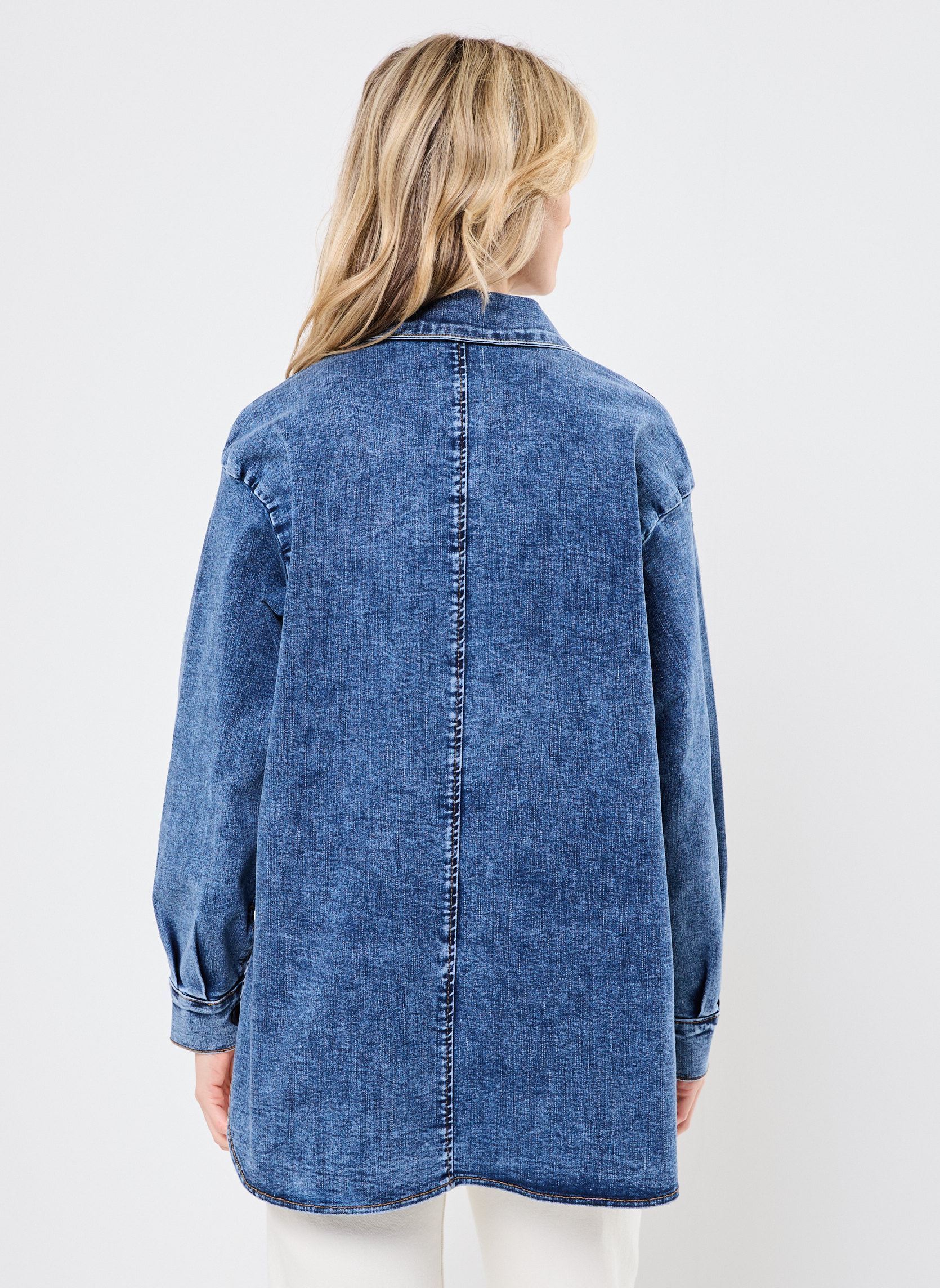 Vestes EL1115DE femme bleu Lili Sidonio Vestes EL1115DE femme bleu DENIM BLUE
