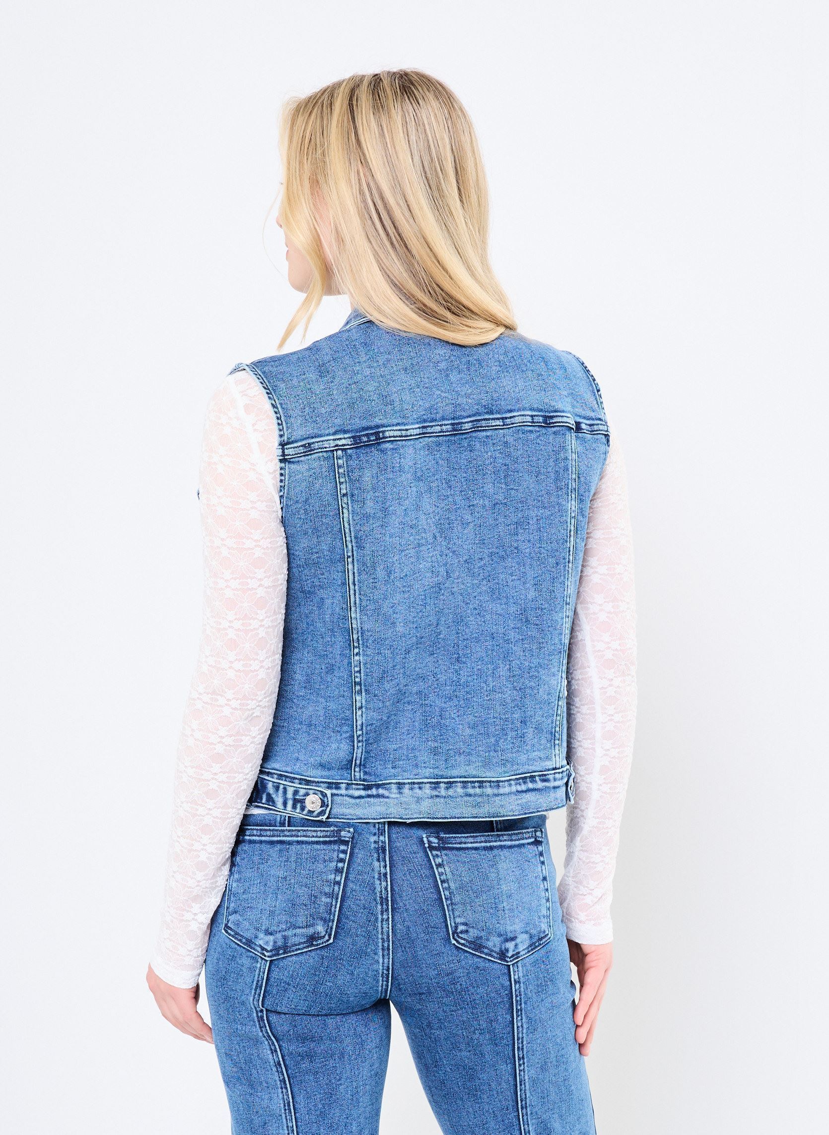 Westen EL1116DE damen blau Lili Sidonio Westen EL1116DE damen blau DENIM BLUE
