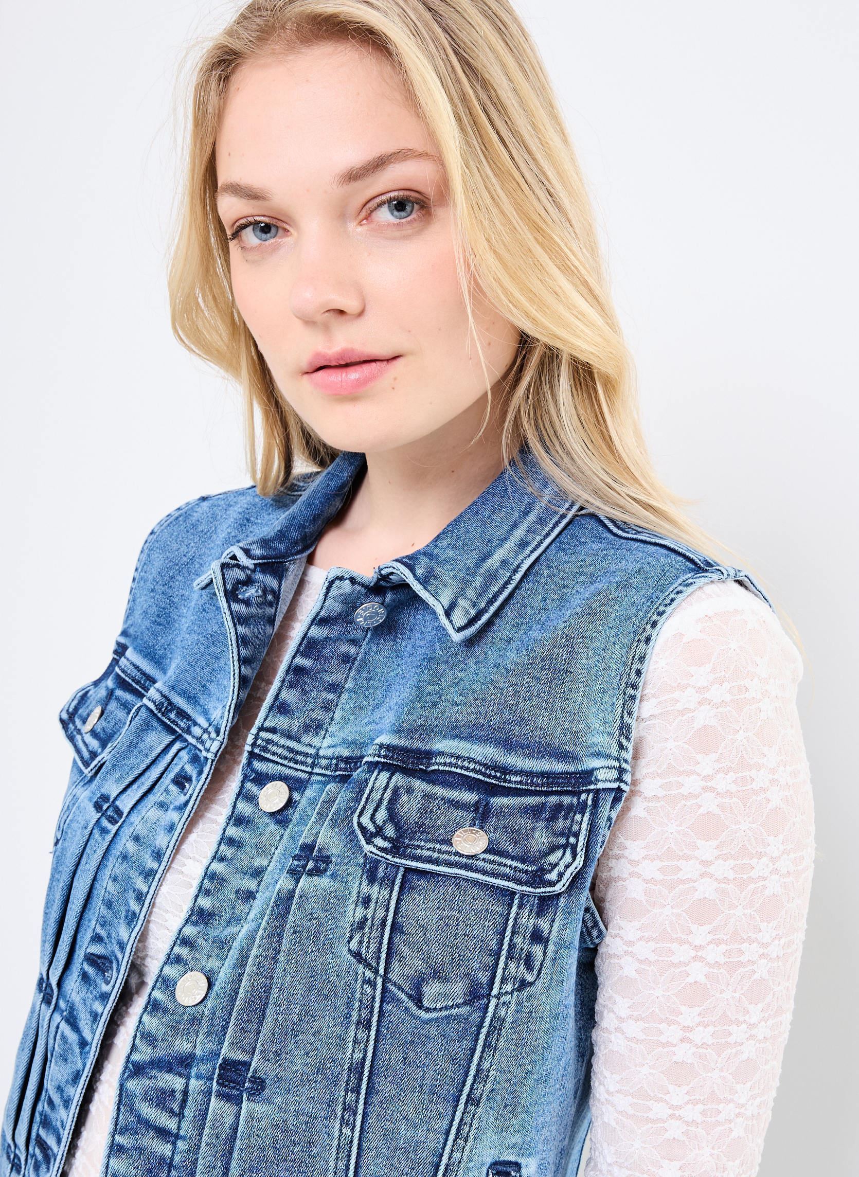 Westen EL1116DE damen blau Lili Sidonio Westen EL1116DE damen blau DENIM BLUE