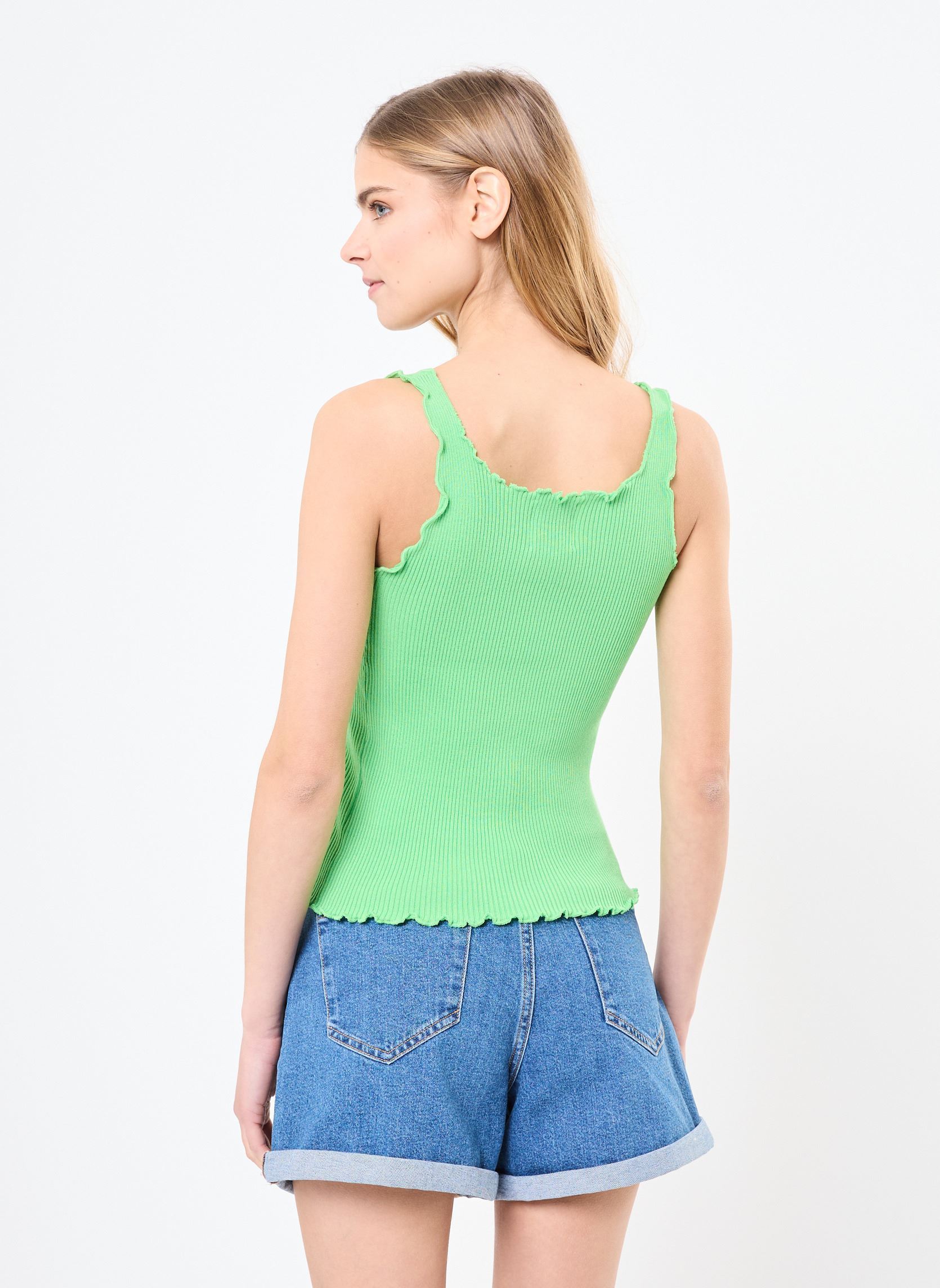 Débardeurs EL1127DE femme vert Lili Sidonio Débardeurs EL1127DE femme vert GREEN