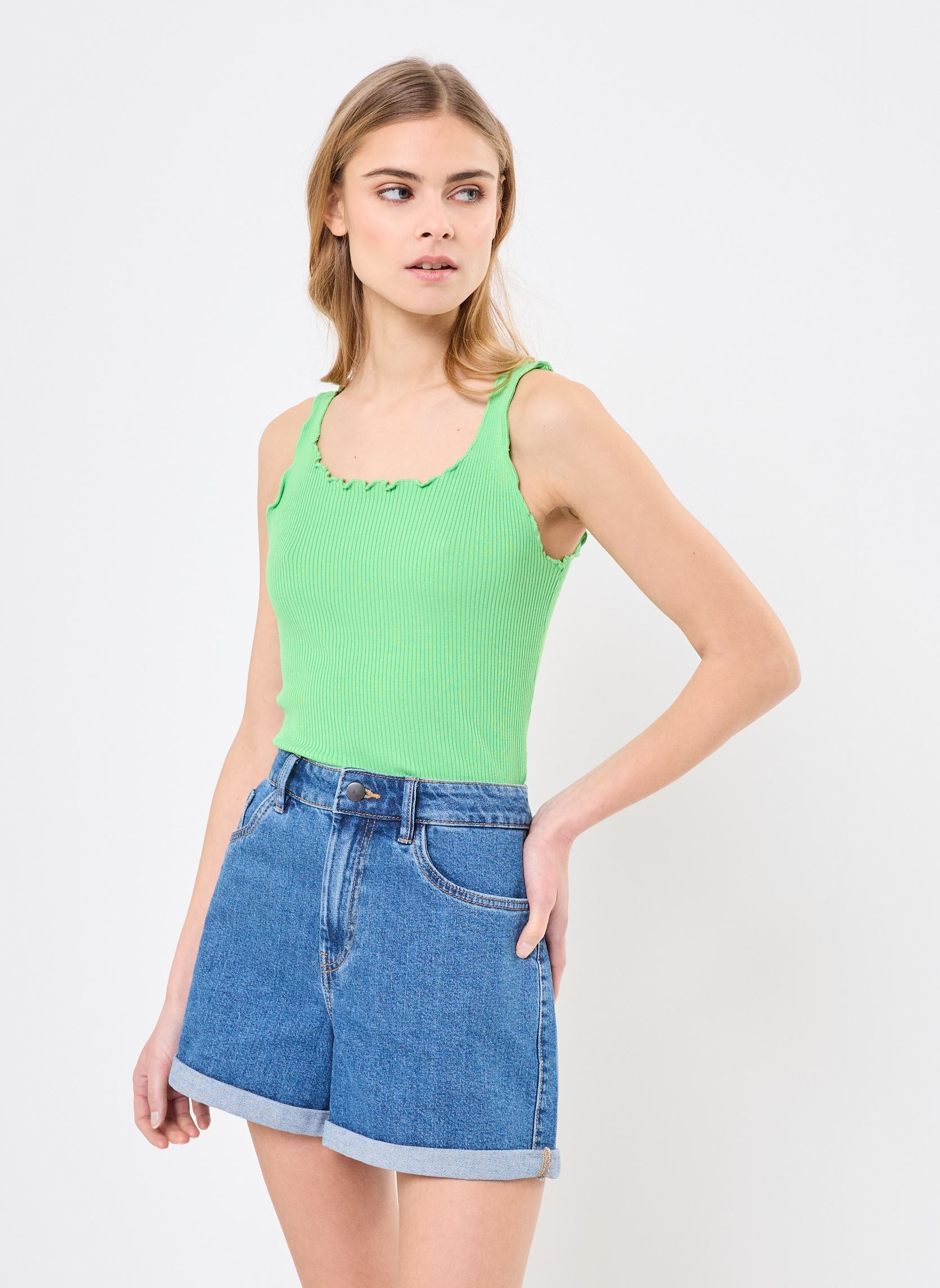 Débardeurs EL1127DE femme vert Lili Sidonio Débardeurs EL1127DE femme vert GREEN
