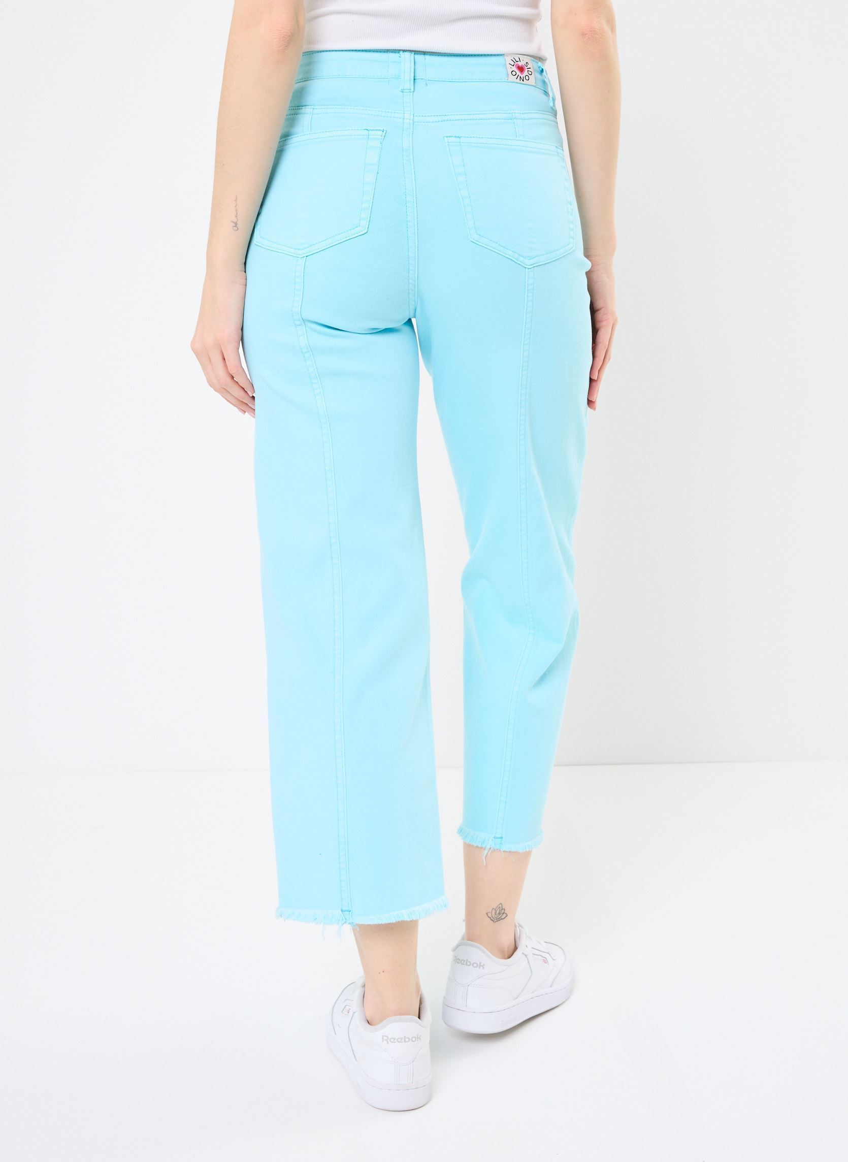 Pantalons droit EL988ADE femme bleu Lili Sidonio Pantalons droit EL988ADE femme bleu TURQUOISE