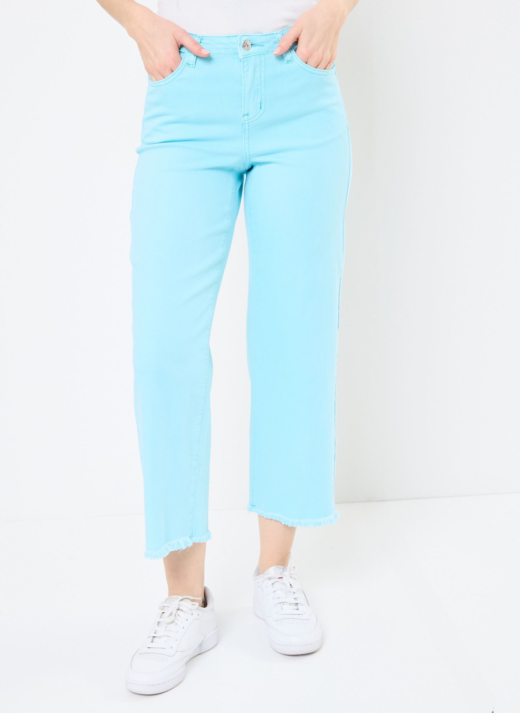 Pantalons droit EL988ADE femme bleu Lili Sidonio Pantalons droit EL988ADE femme bleu TURQUOISE