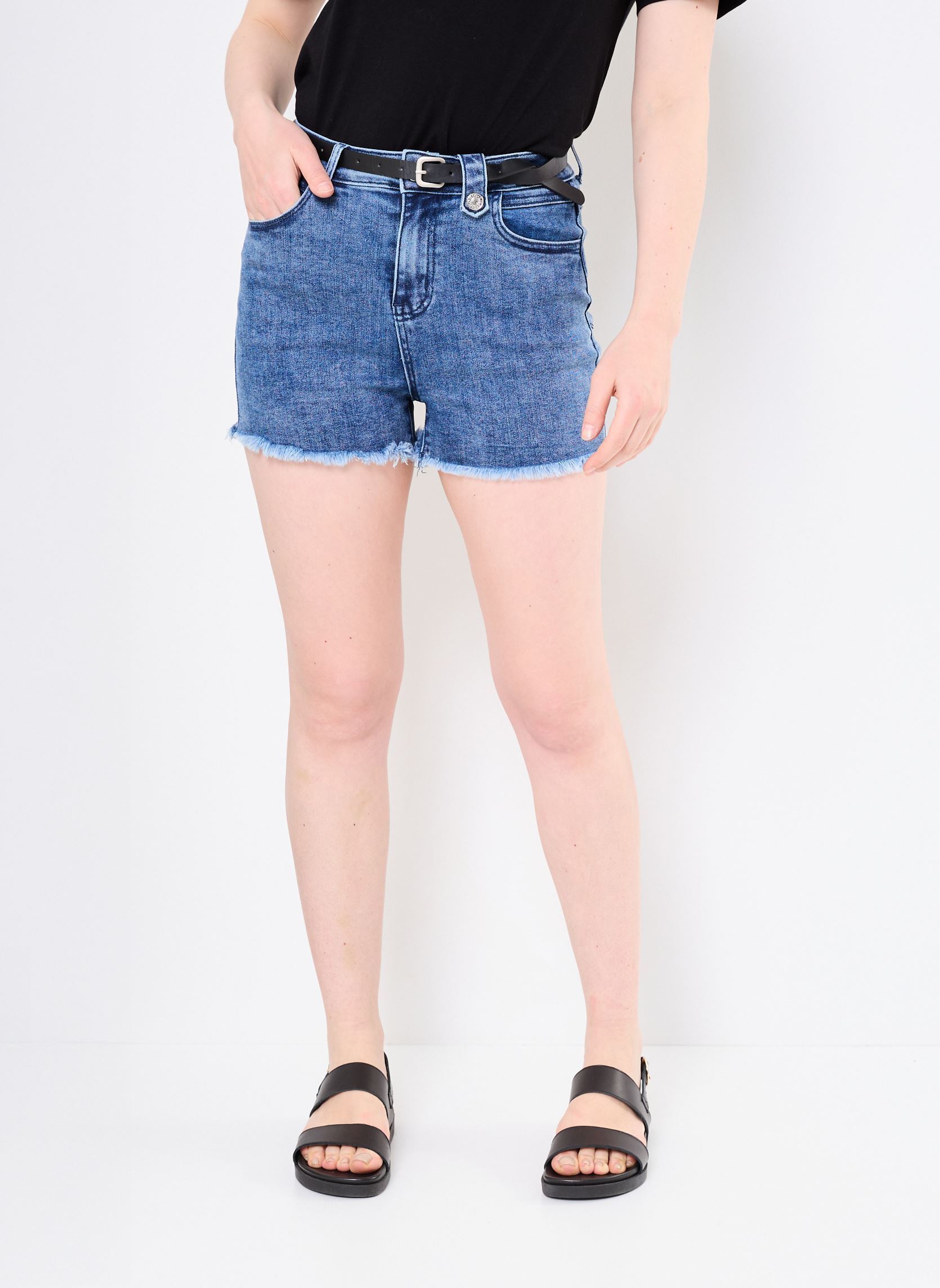 Shorts ELF976DE femme bleu Lili Sidonio Shorts ELF976DE femme bleu DENIM BLUE