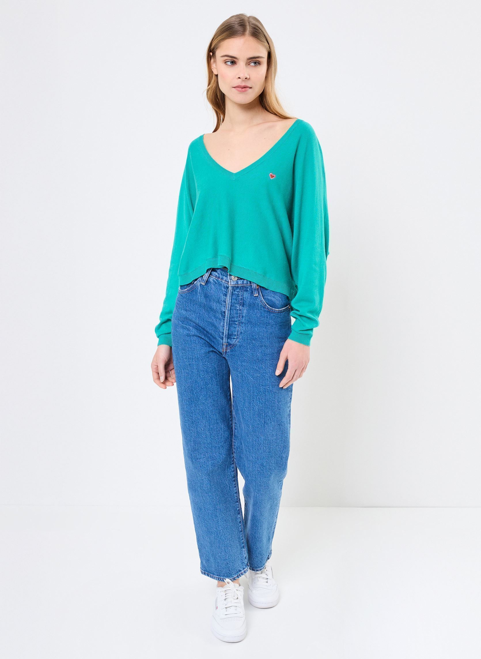 Pulls ELV65DP femme vert Lili Sidonio Pulls ELV65DP femme vert EMERALD GREEN