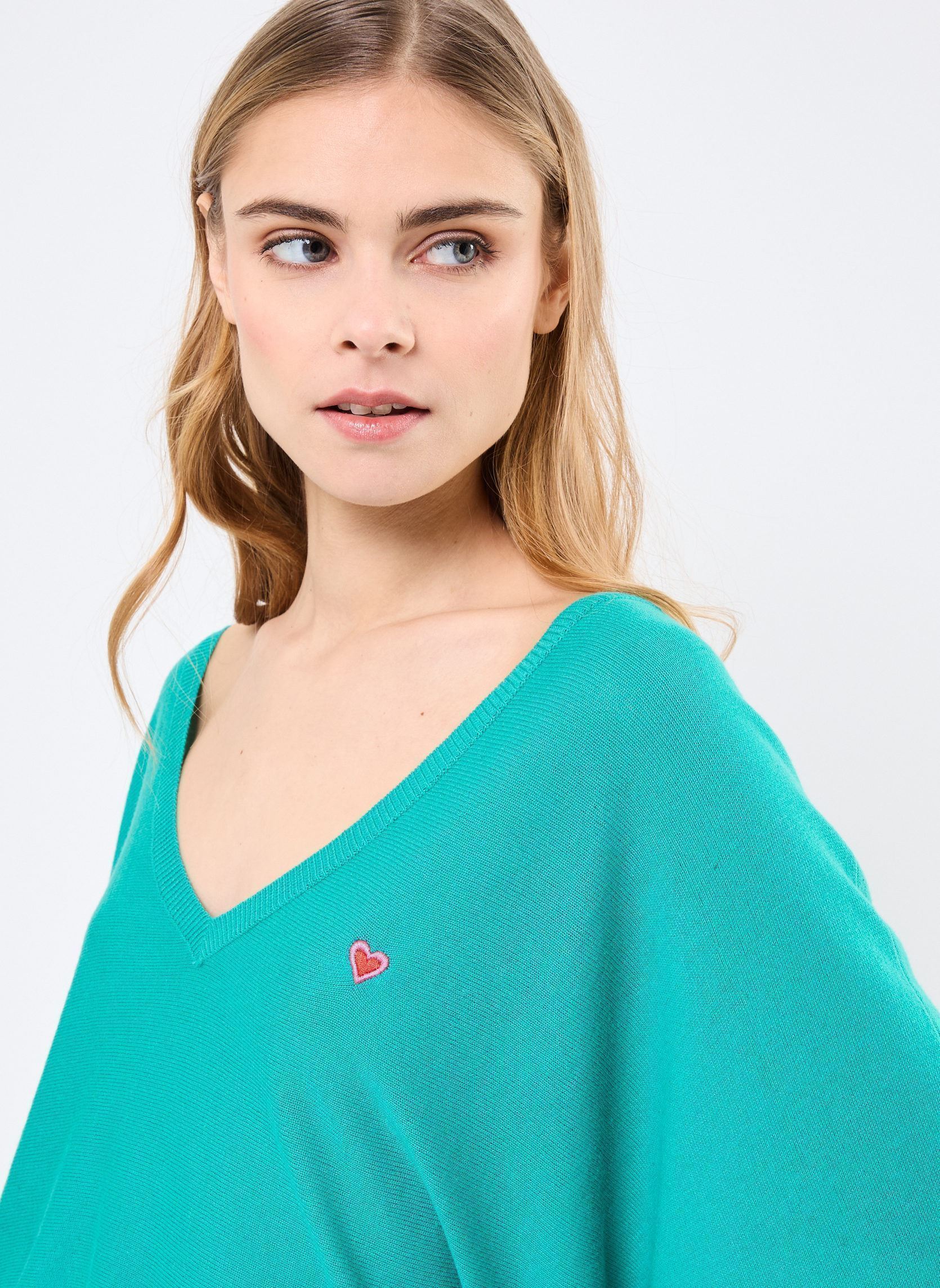Pulls ELV65DP femme vert Lili Sidonio Pulls ELV65DP femme vert EMERALD GREEN