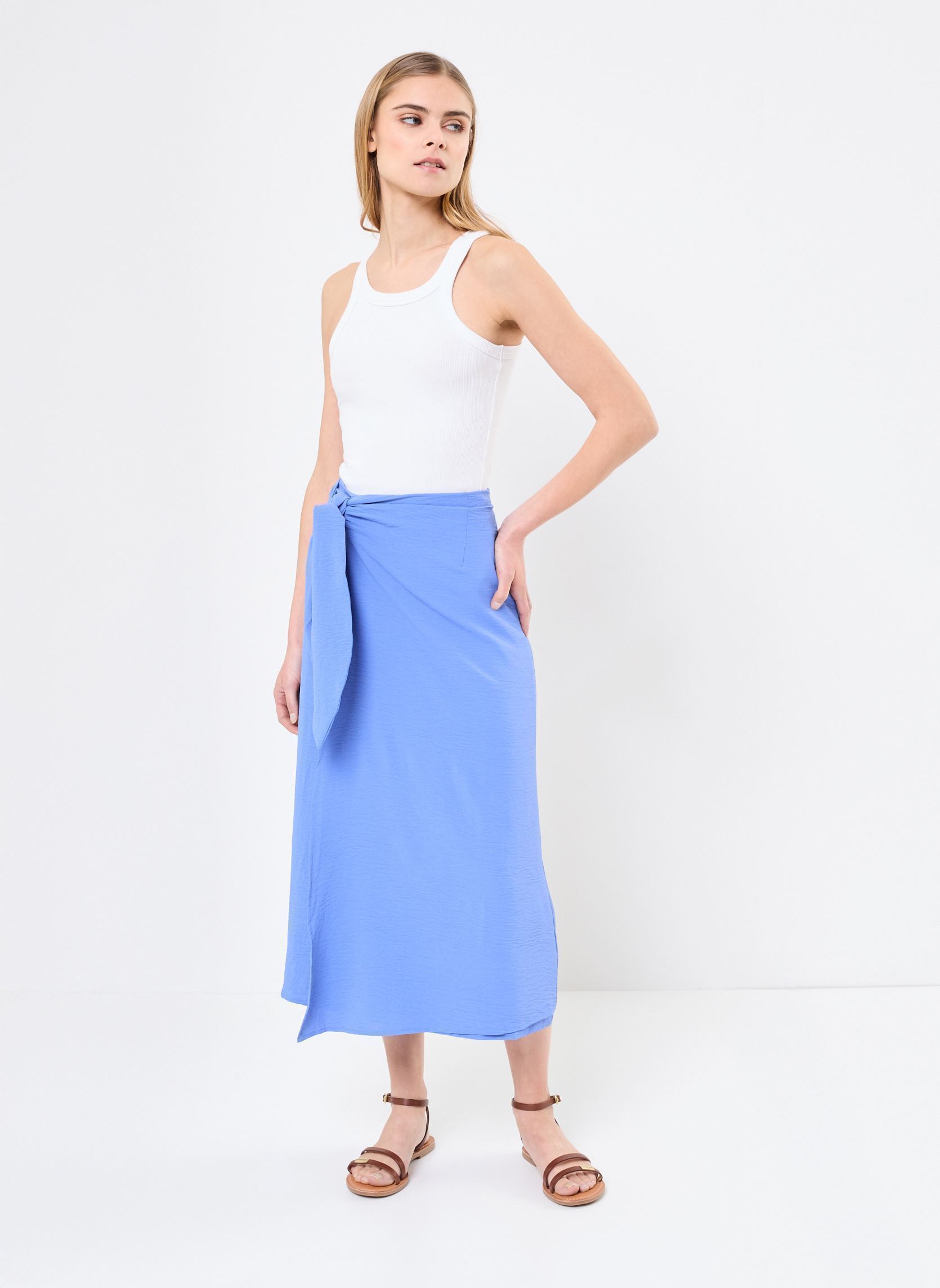 Jupes longues GL719DP femme bleu Lili Sidonio Jupes longues GL719DP femme bleu BLUE
