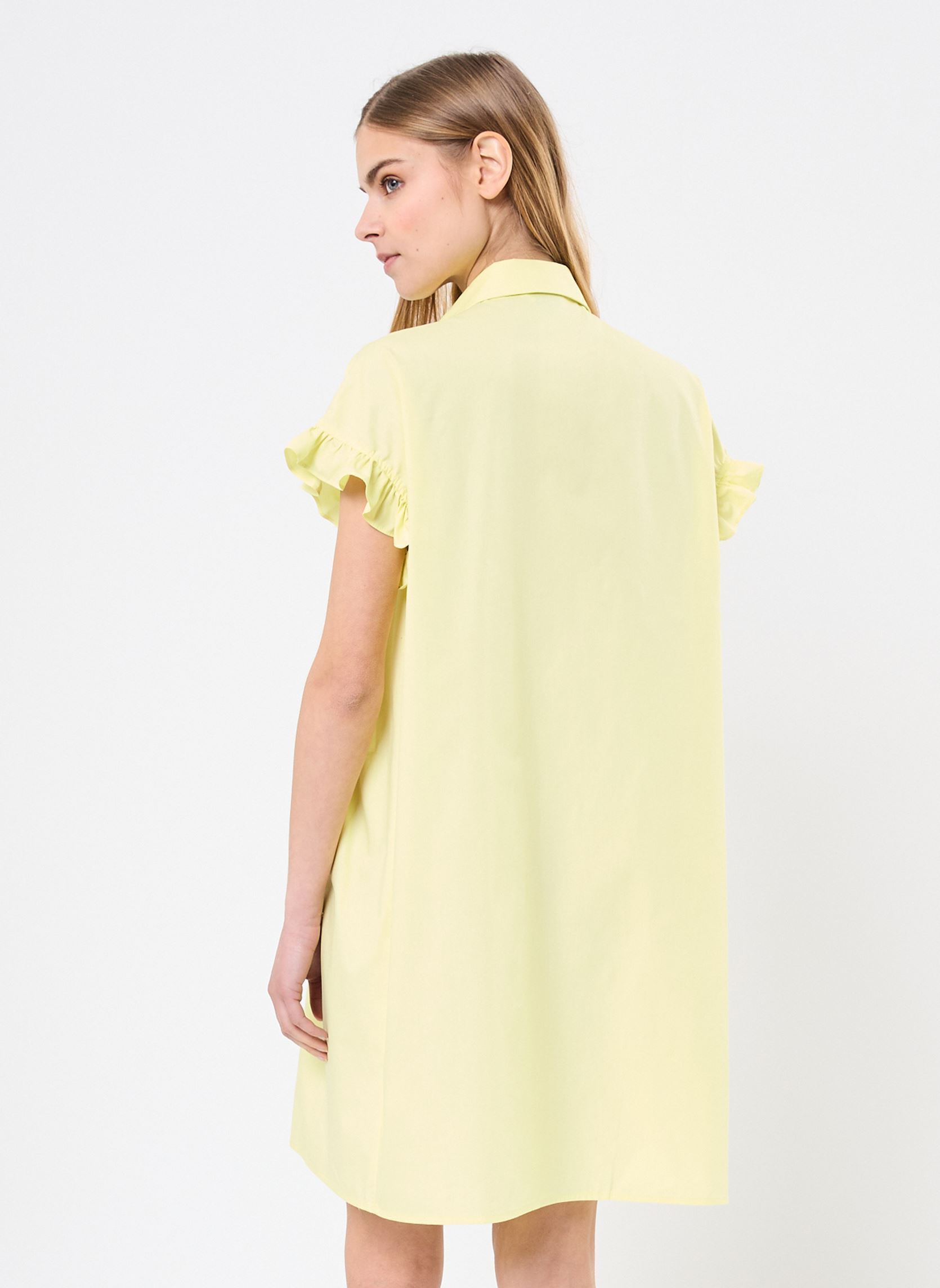 Robes Chemise LAL154ADP femme jaune Lili Sidonio Robes Chemise LAL154ADP femme jaune YELLOW