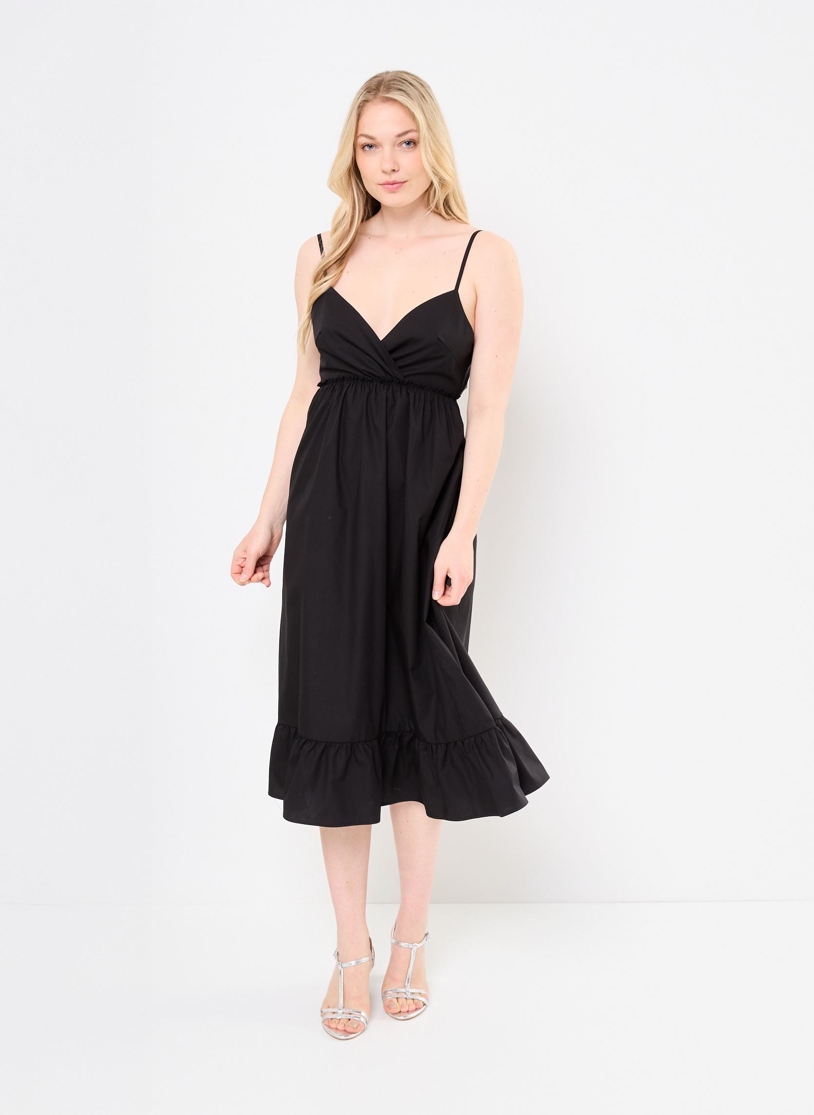 Lange Kleider LAL539DP damen schwarz Lili Sidonio Lange Kleider LAL539DP damen schwarz BLACK