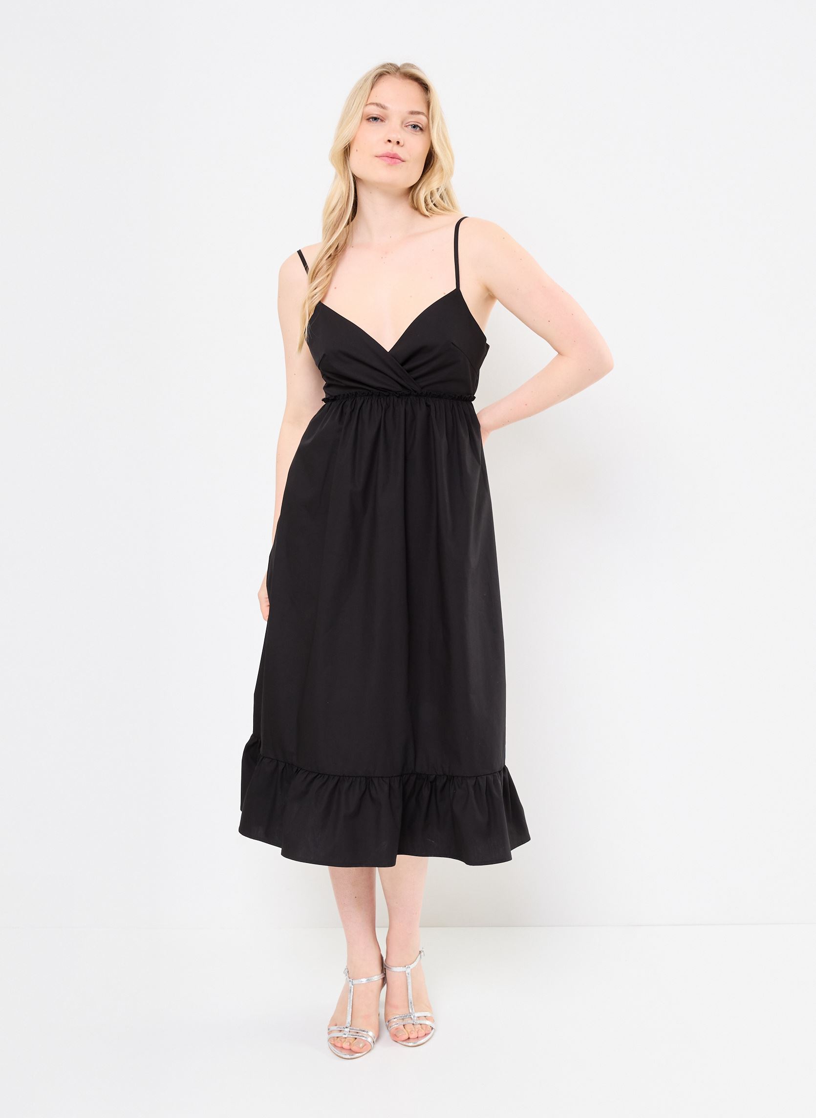 Lange Kleider LAL539DP damen schwarz Lili Sidonio Lange Kleider LAL539DP damen schwarz BLACK