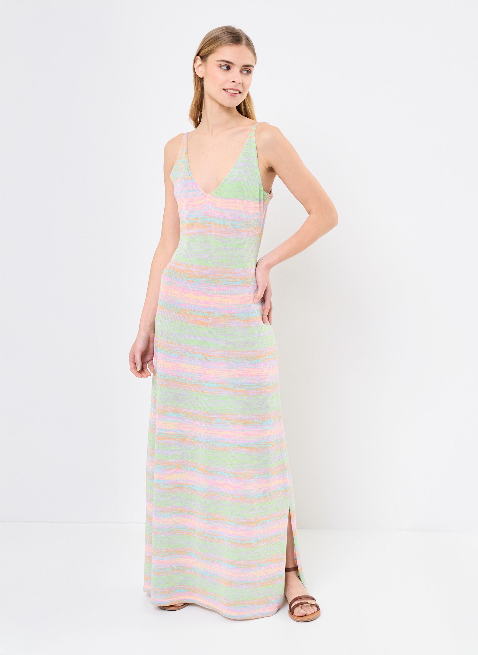 Robes longues LAL573DE femme multicolore Lili Sidonio Robes longues LAL573DE femme multicolore MULTICOLOUR