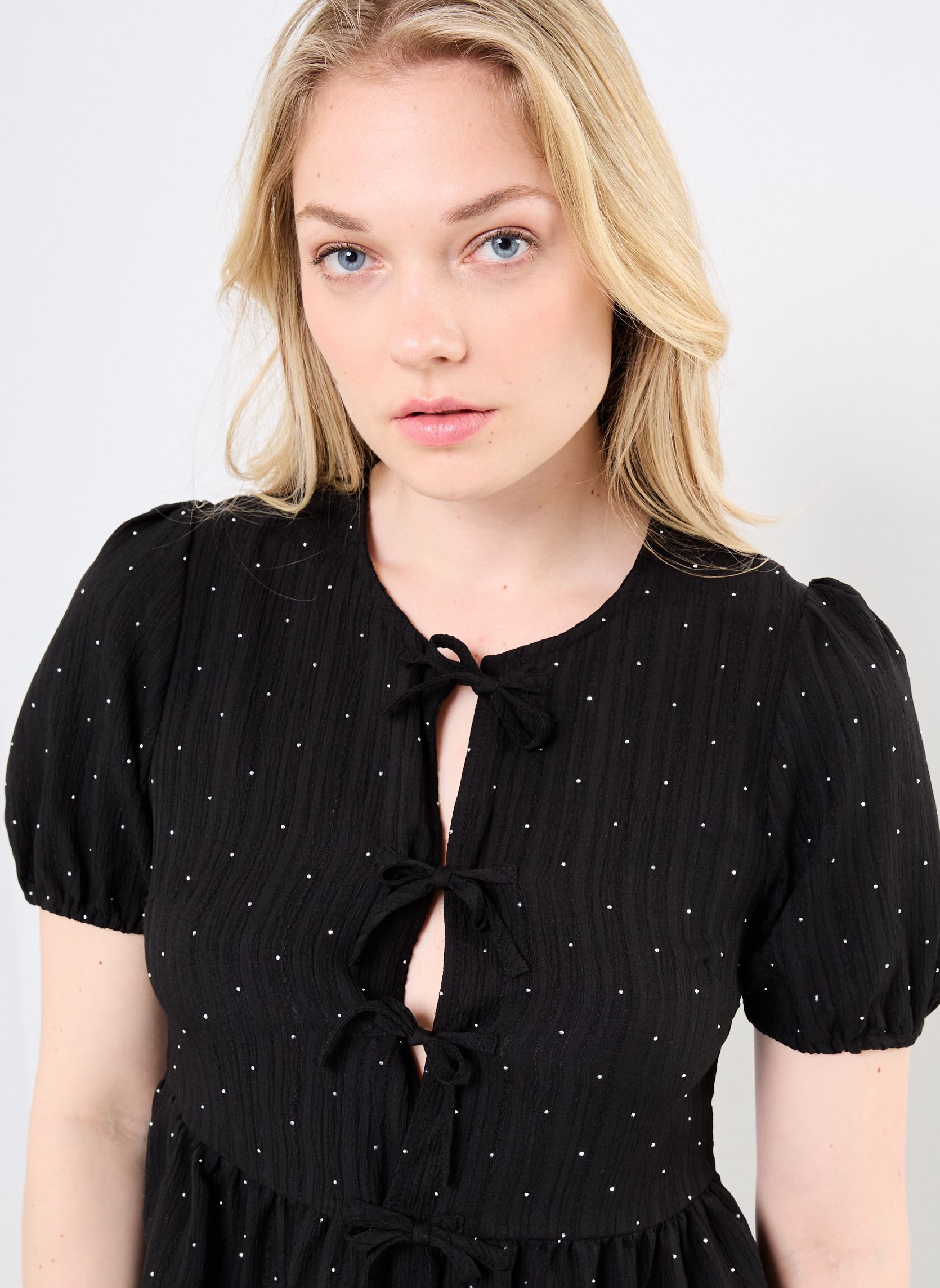 Bluse a maniche corte LAL576DP donna nero Lili Sidonio Bluse a maniche corte LAL576DP donna nero BLACK