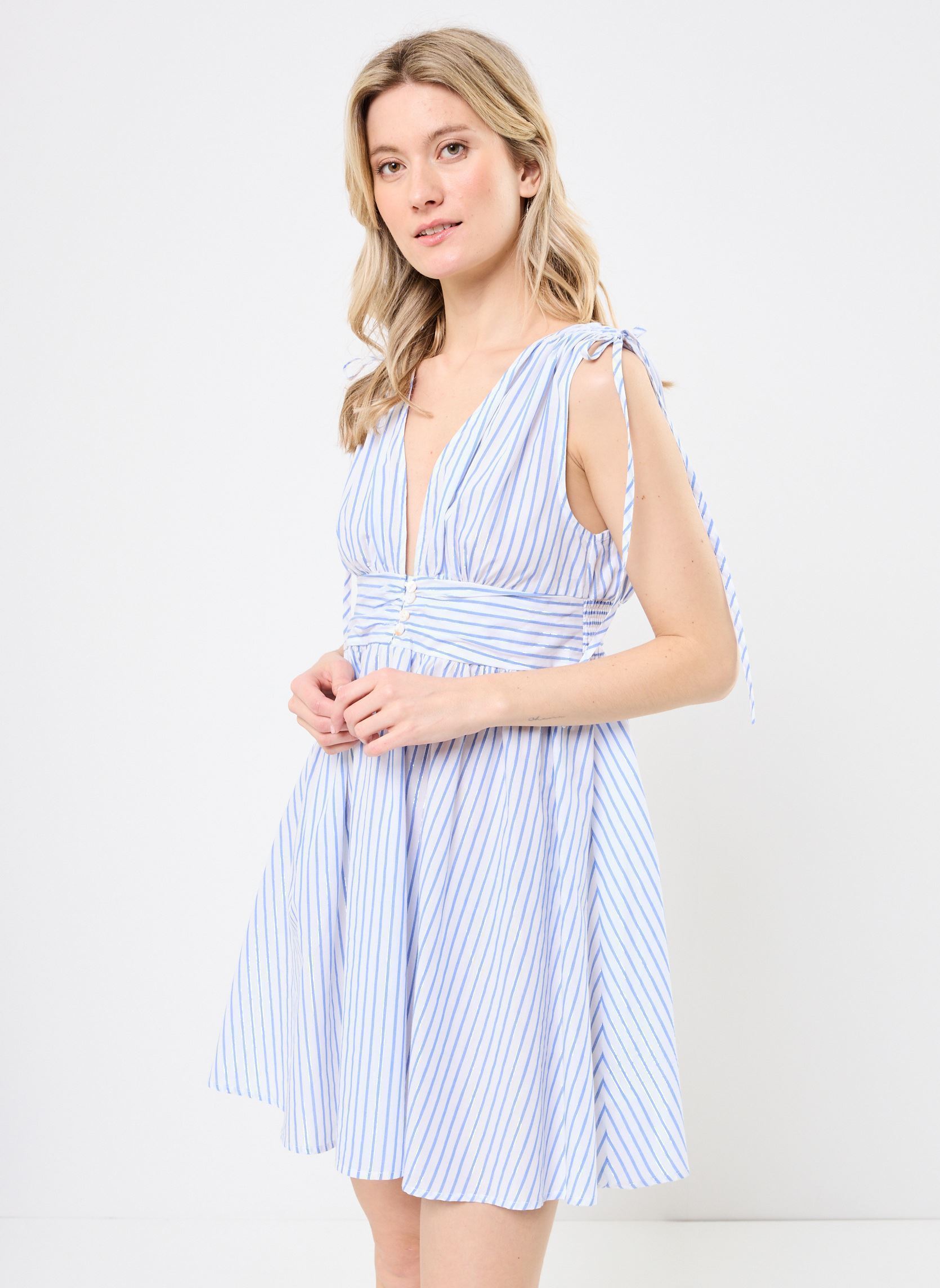 Robes LAL581DE femme bleu Lili Sidonio Robes LAL581DE femme bleu LIGHT BLUE