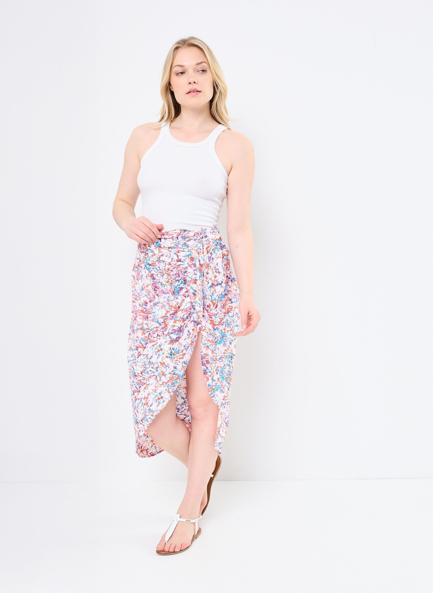 Faldas largas LALS109DP mujer multicolor Lili Sidonio Faldas largas LALS109DP mujer multicolor OFFWHITE CARMEN