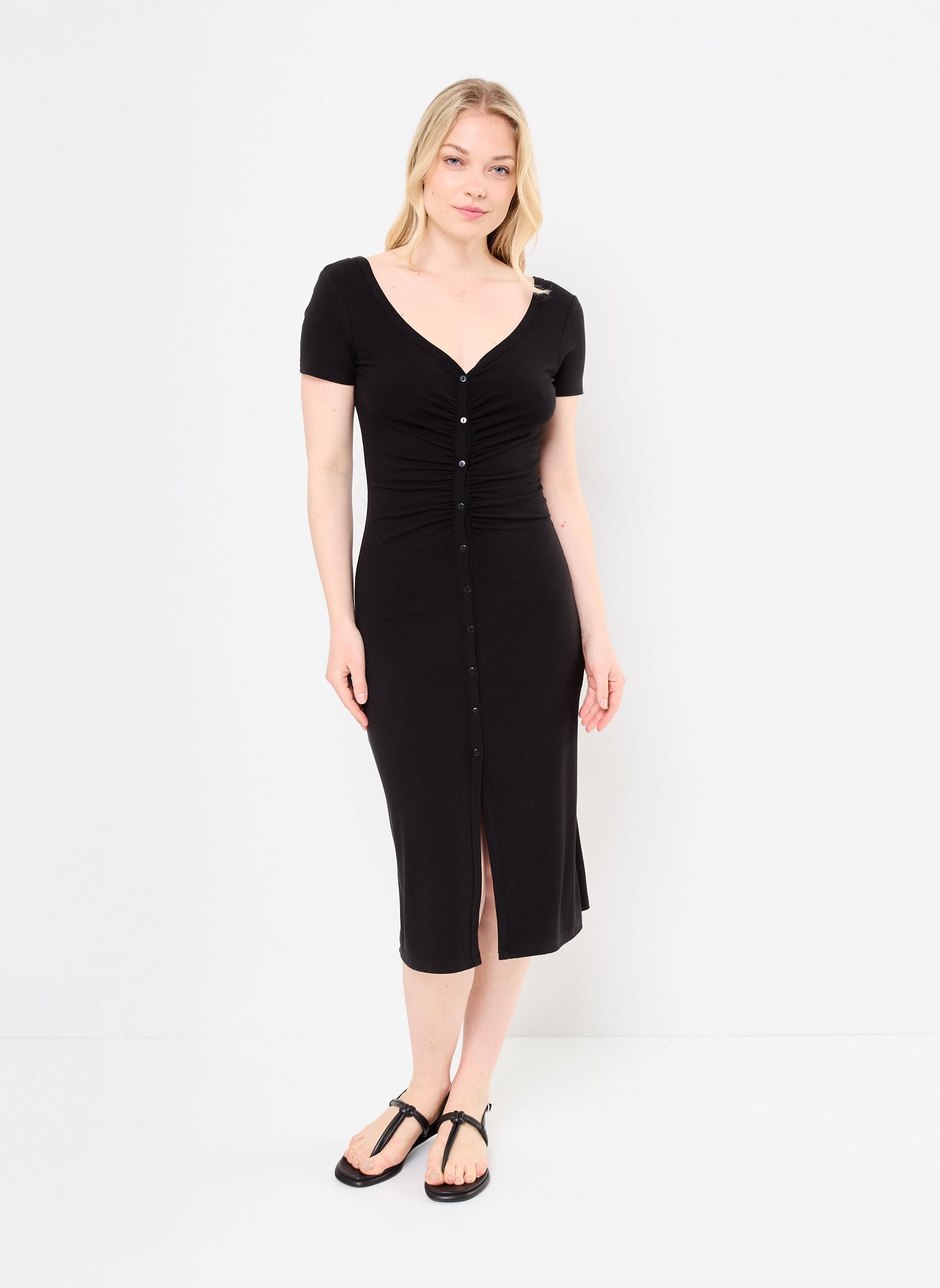 Robes longues LALS129DP femme noir Lili Sidonio Robes longues LALS129DP femme noir BLACK