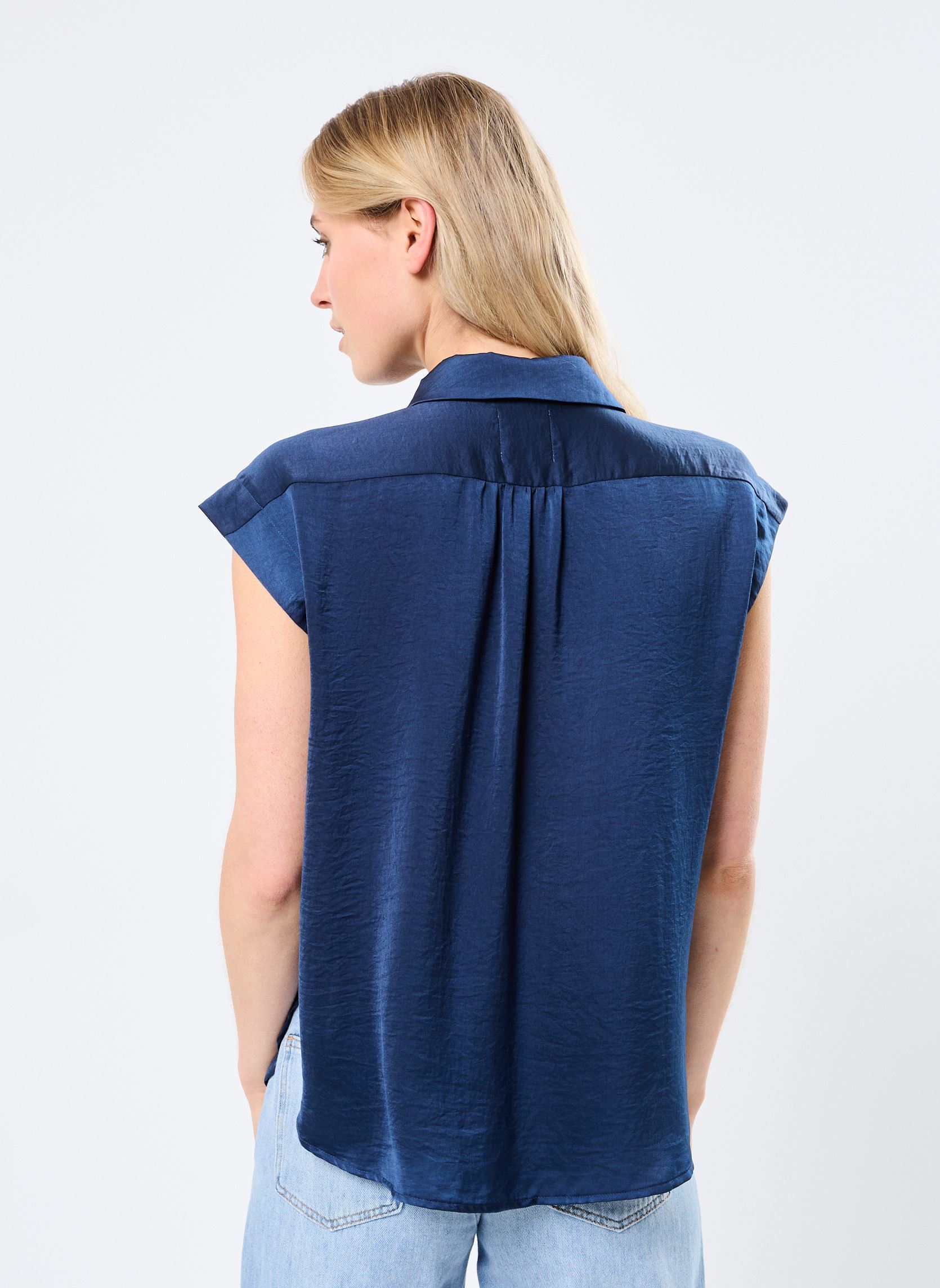 T-shirts ML25DP dames blauw Lili Sidonio T-shirts ML25DP dames blauw NAVY BLUE