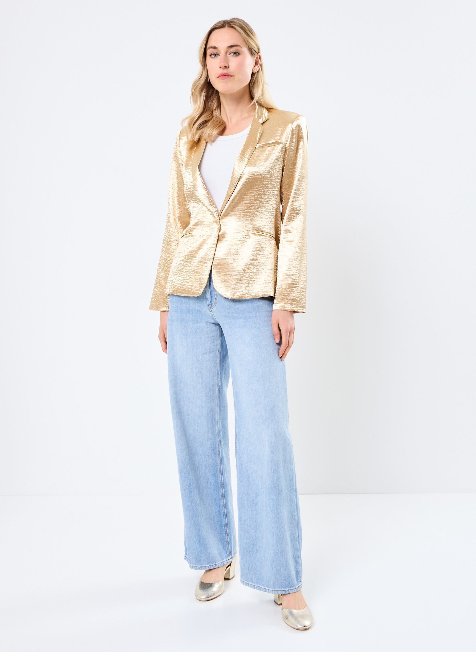 Blazer ML52DP dames goud en brons Lili Sidonio Blazer ML52DP dames goud en brons GOLD