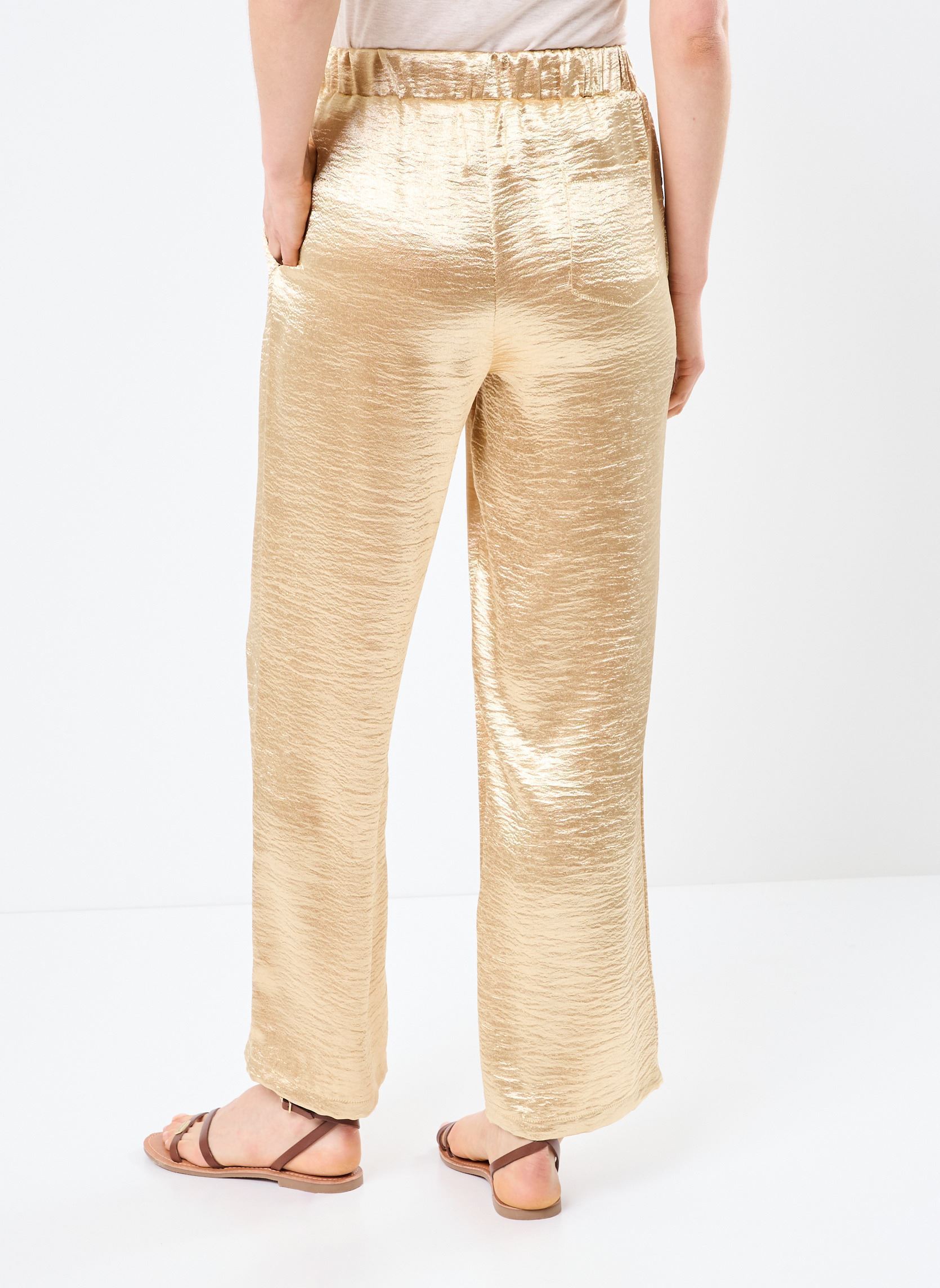 Pantalons droit ML53DP femme or et bronze Lili Sidonio Pantalons droit ML53DP femme or et bronze GOLD