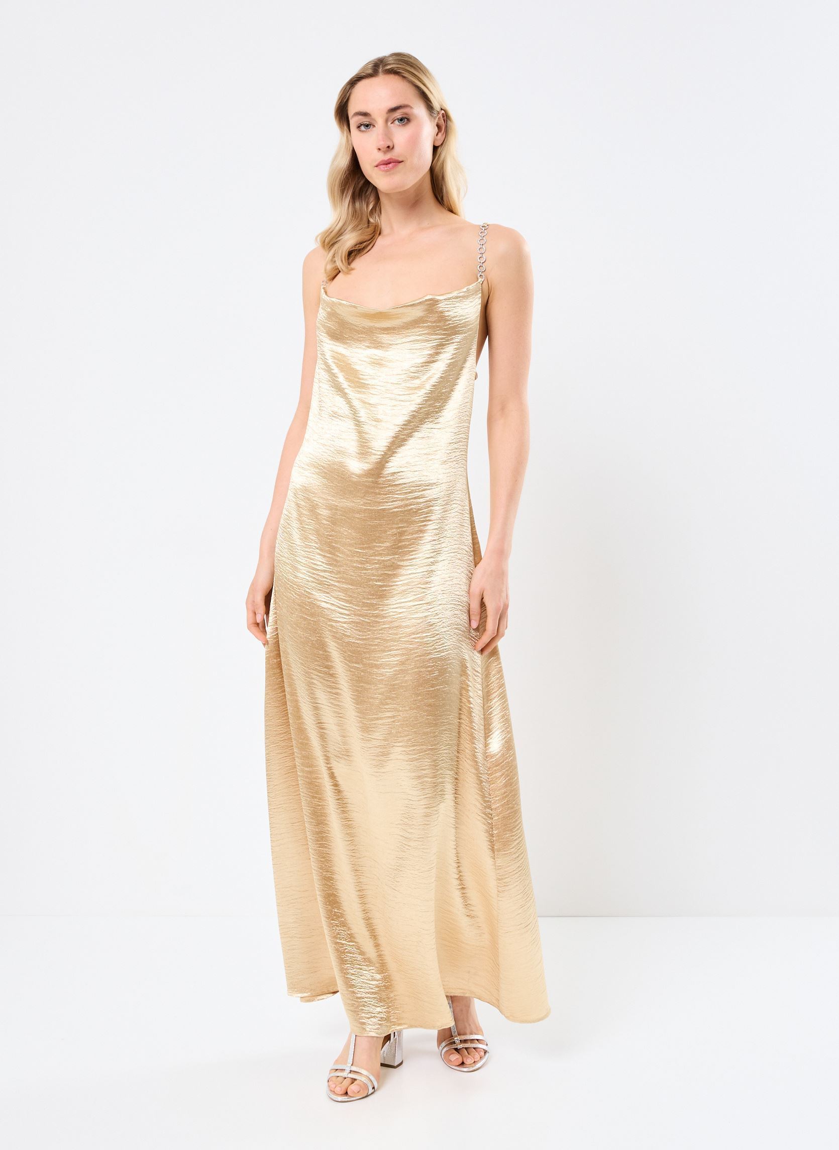 Robes longues ML59DP femme or et bronze Lili Sidonio Robes longues ML59DP femme or et bronze GOLD