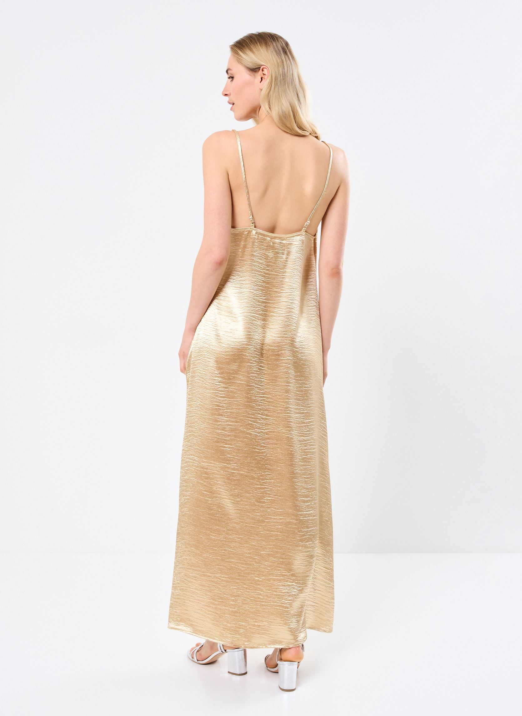 Robes longues ML59DP femme or et bronze Lili Sidonio Robes longues ML59DP femme or et bronze GOLD