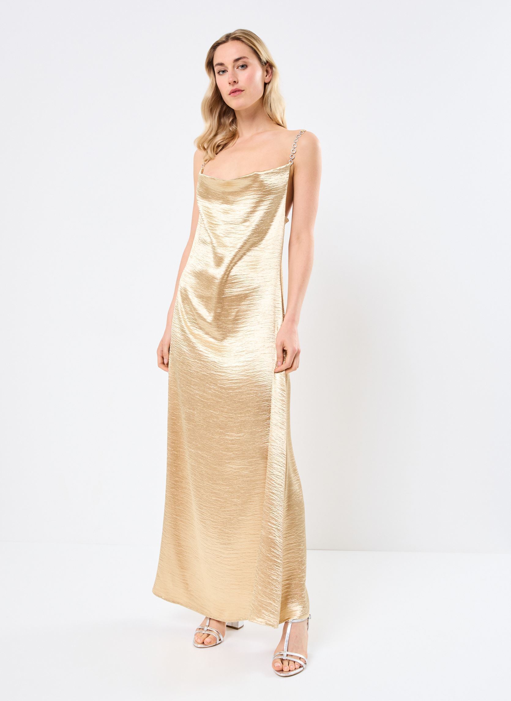Robes longues ML59DP femme or et bronze Lili Sidonio Robes longues ML59DP femme or et bronze GOLD