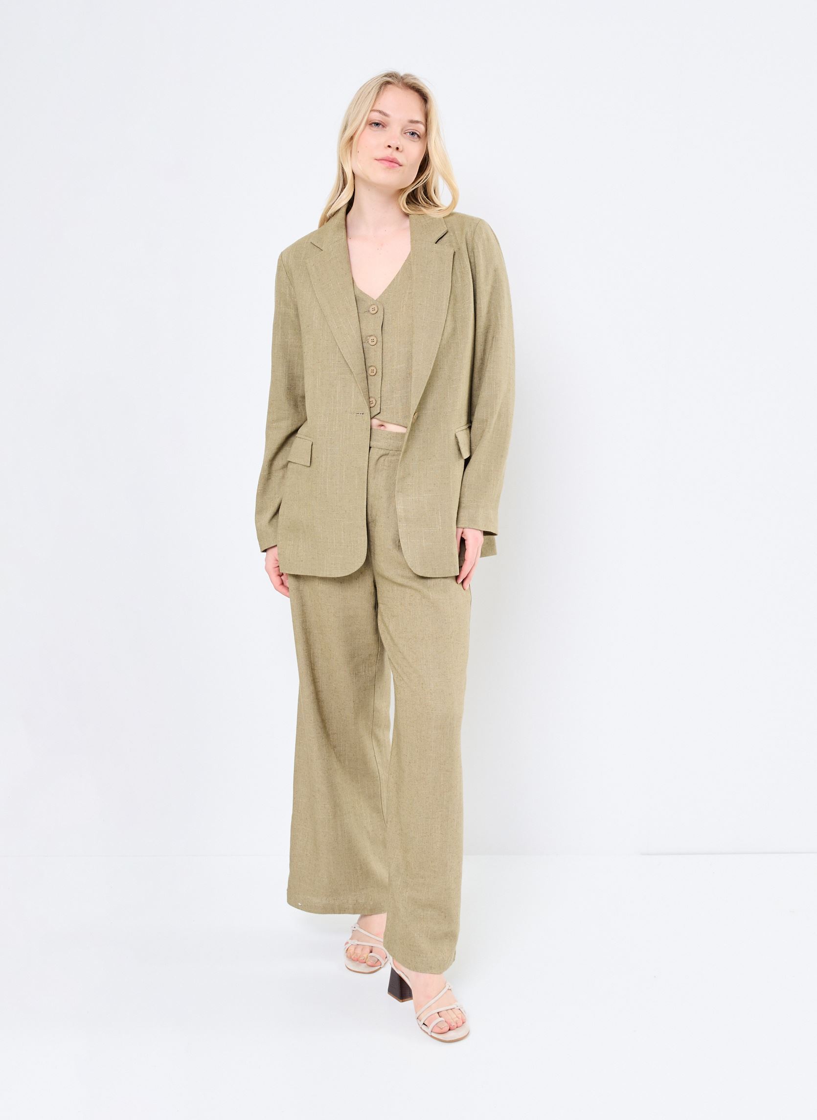 Vestes de blazer PL273ADP femme vert Lili Sidonio Vestes de blazer PL273ADP femme vert KHAKI
