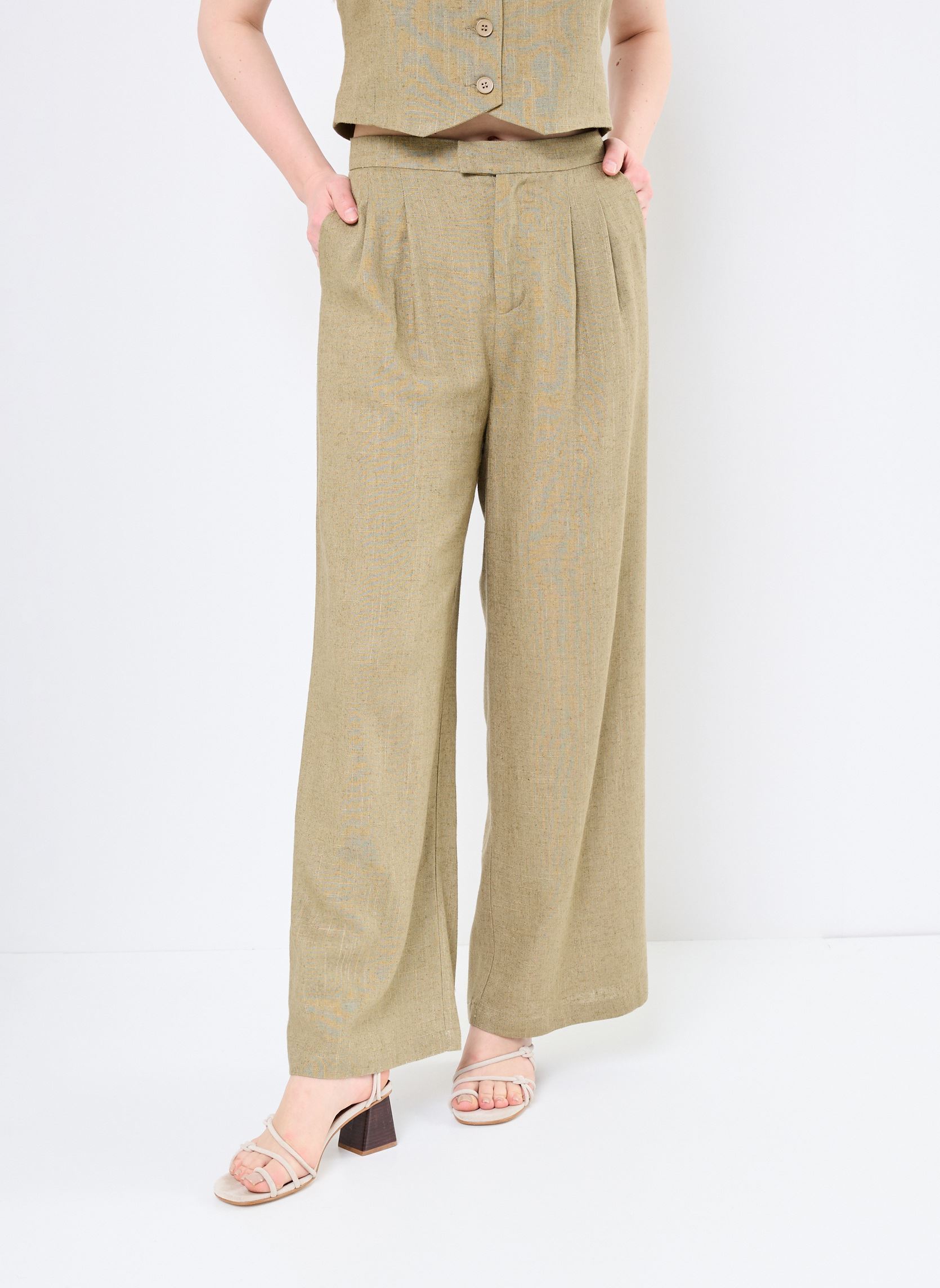 Pantaloni da abito PL274ADP donna verde Lili Sidonio Pantaloni da abito PL274ADP donna verde KHAKI