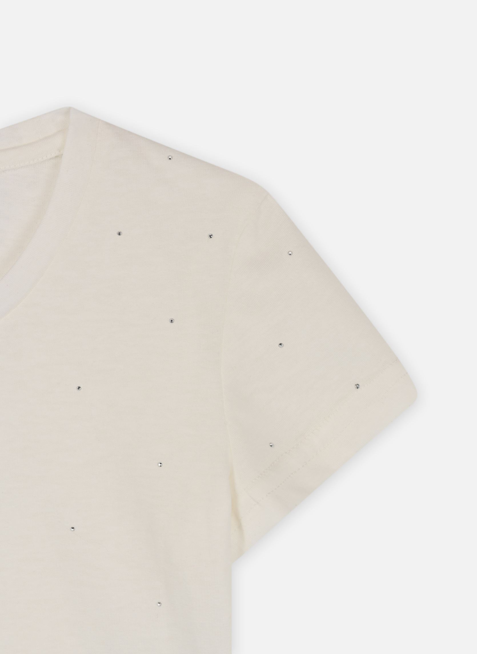 Camisetas de manga corta MMLA1746DP niña blanco Molly Bracken Camisetas de manga corta MMLA1746DP niña blanco BLANC