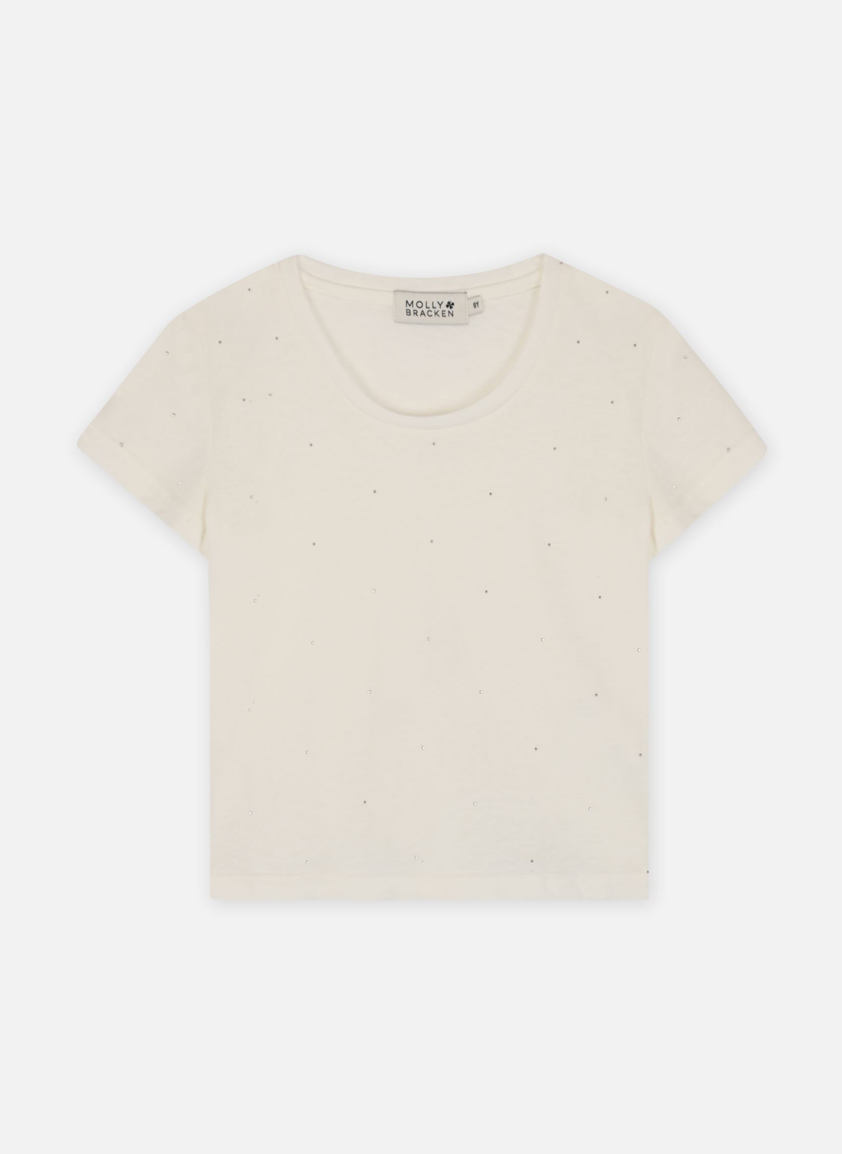 Camisetas de manga corta MMLA1746DP niña blanco Molly Bracken Camisetas de manga corta MMLA1746DP niña blanco BLANC