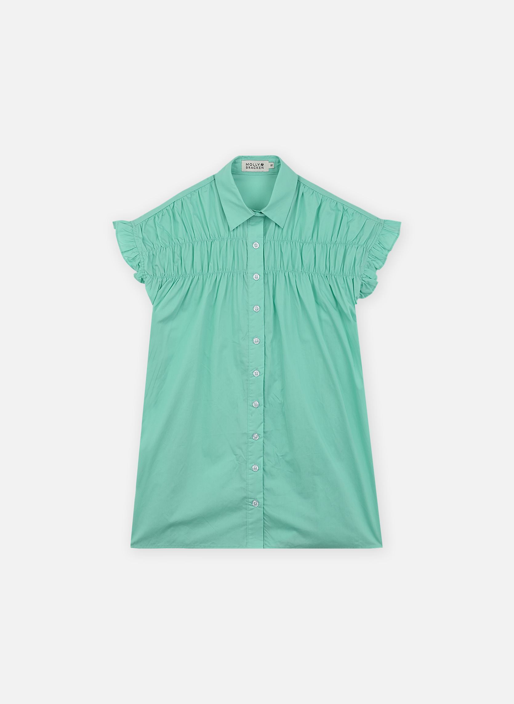 Jurken MMLAL154DP meisjes blauw Molly Bracken Jurken MMLAL154DP meisjes blauw AQUABL