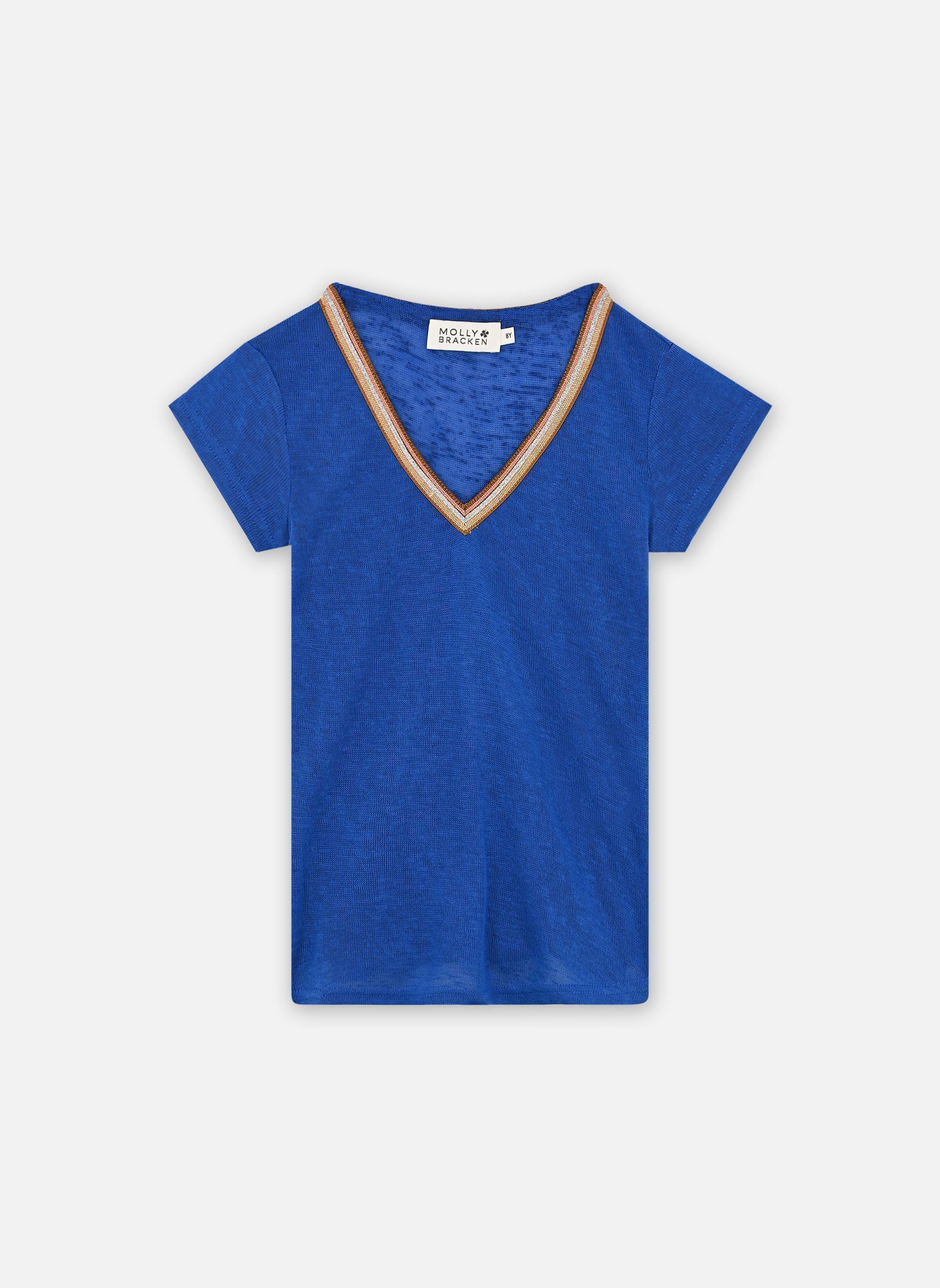 Kurzarm-T-Shirts MMT427DP mädchen blau Molly Bracken Kurzarm-T-Shirts MMT427DP mädchen blau BLEU