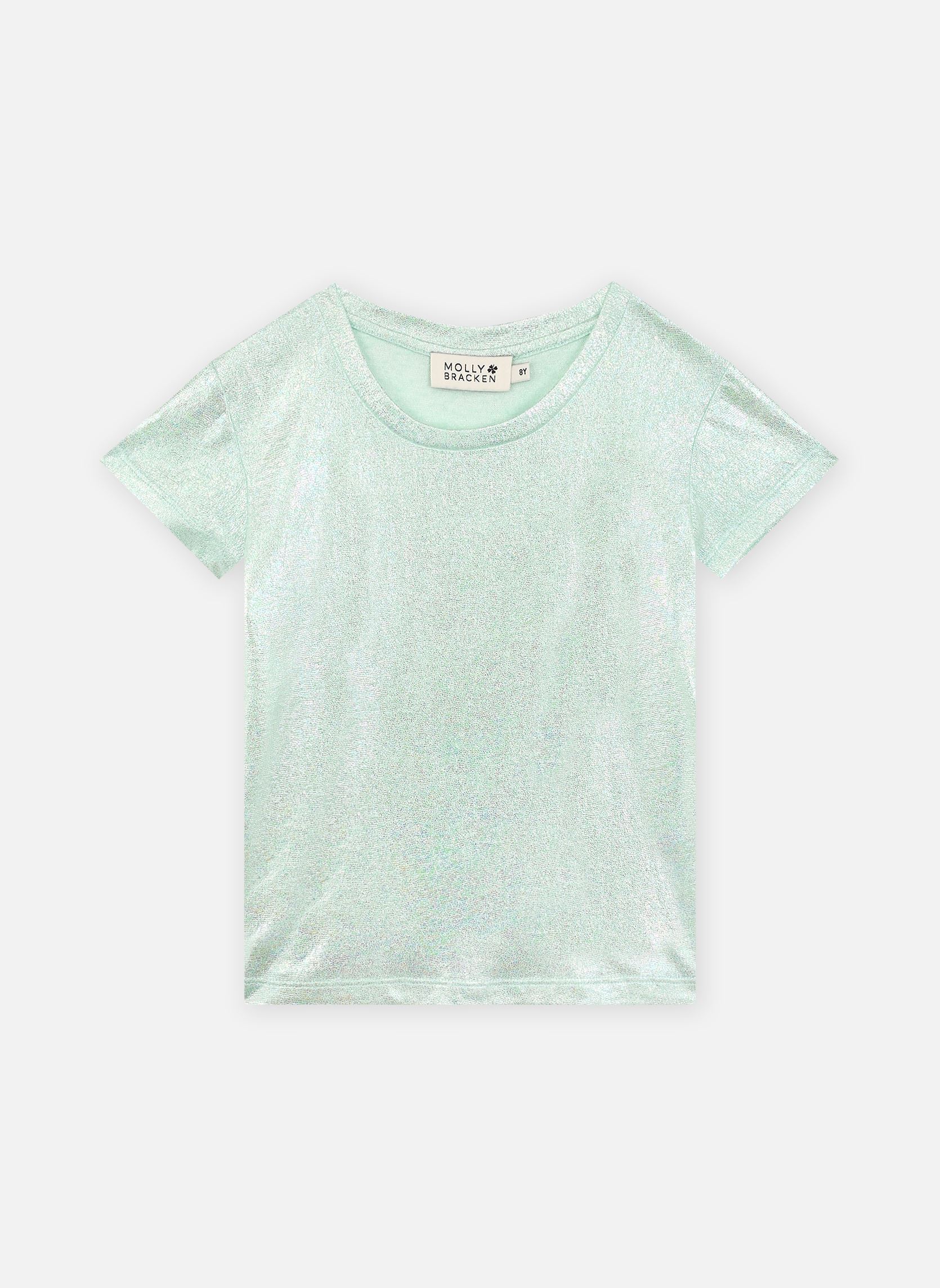 Tee-shirts manches courtes MMTS103DP fille bleu Molly Bracken Tee-shirts manches courtes MMTS103DP fille bleu AQUABL