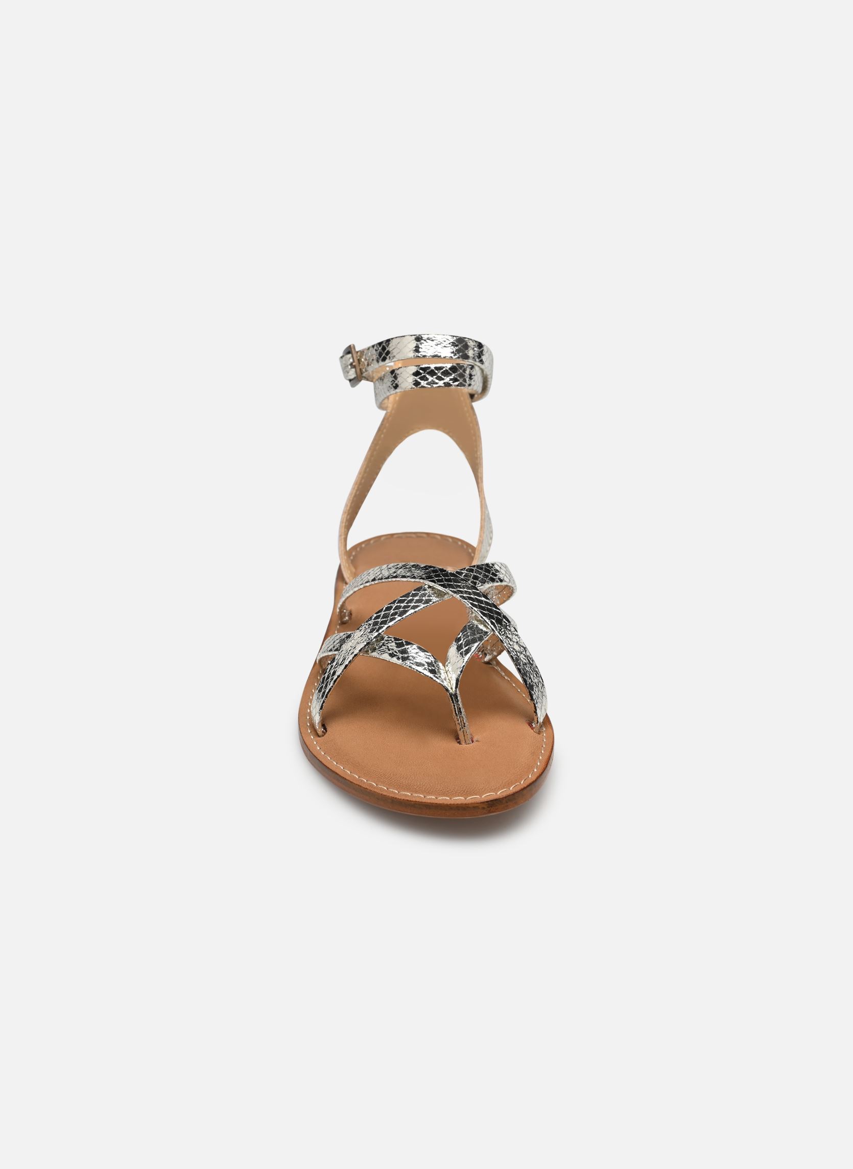 Sandales plates Puma Serpente femme argent Semerdjian Sandales plates Puma Serpente femme argent AVORIO