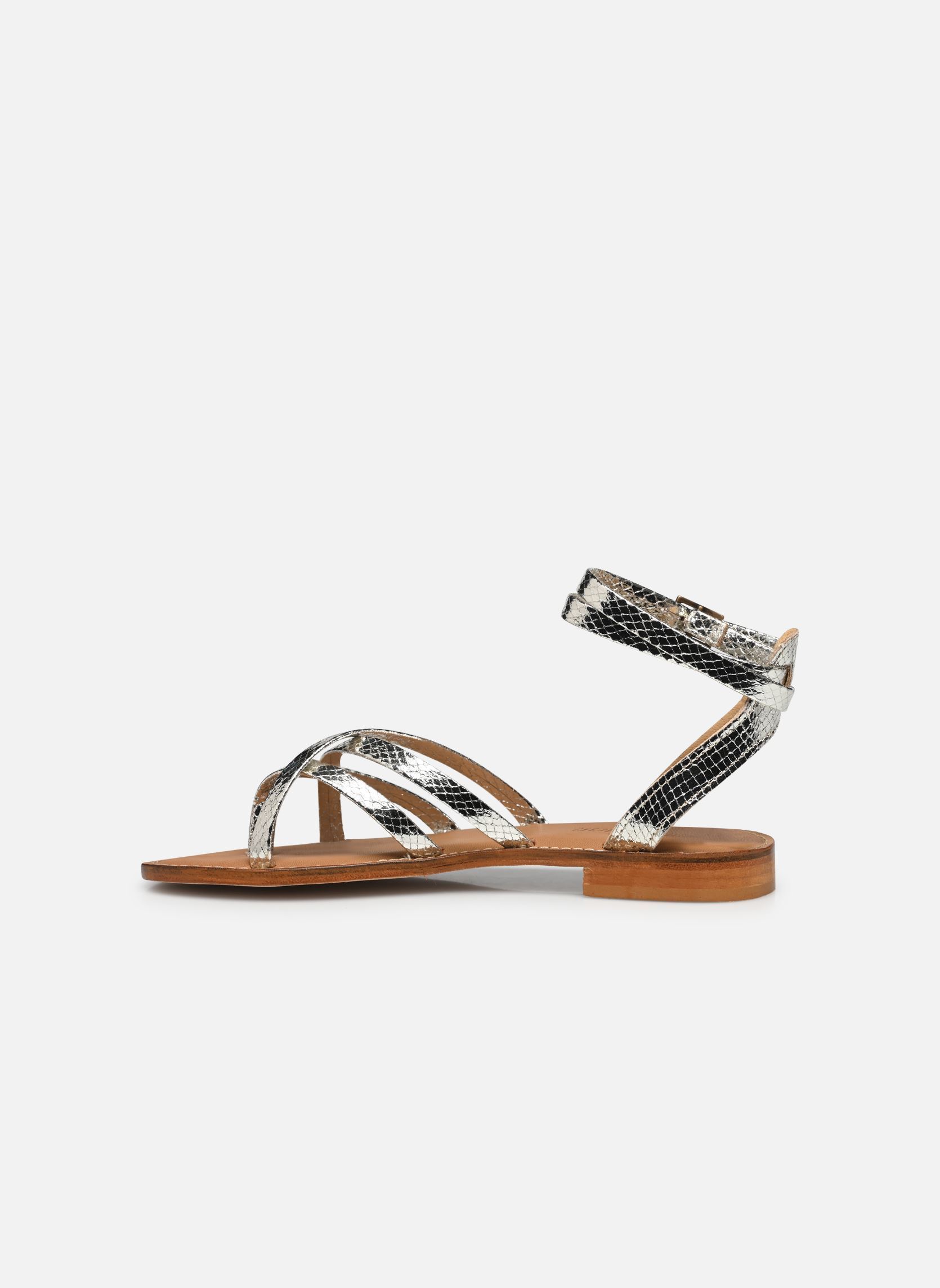 Sandales plates Puma Serpente femme argent Semerdjian Sandales plates Puma Serpente femme argent AVORIO