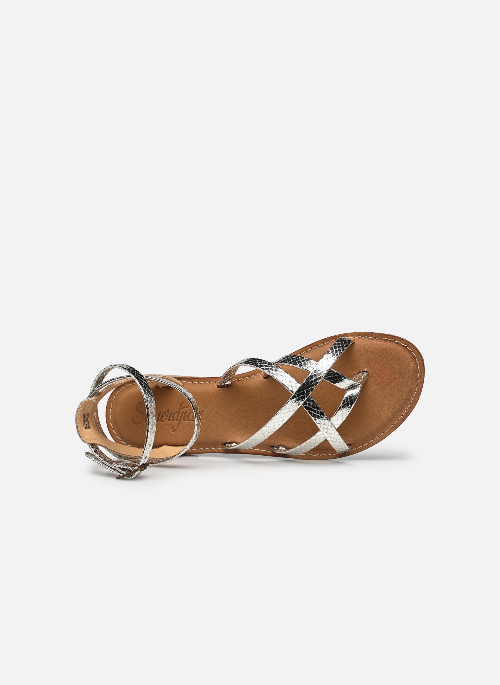 Sandales plates Puma Serpente femme argent Semerdjian Sandales plates Puma Serpente femme argent AVORIO