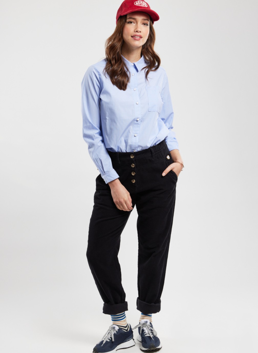 Chemise manches longues Quechua rayures