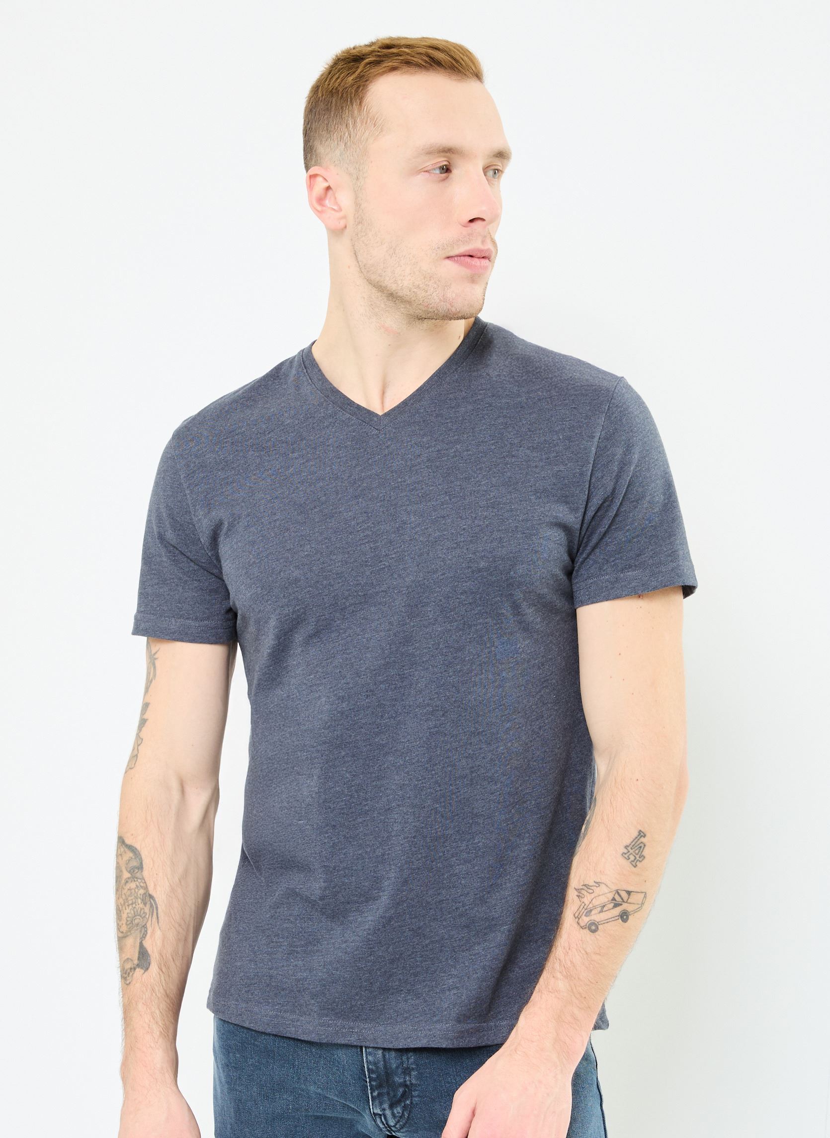 T-shirts TLEANDRO heren blauw MADE BY T-shirts TLEANDRO heren blauw Z*INDIGO CHINE