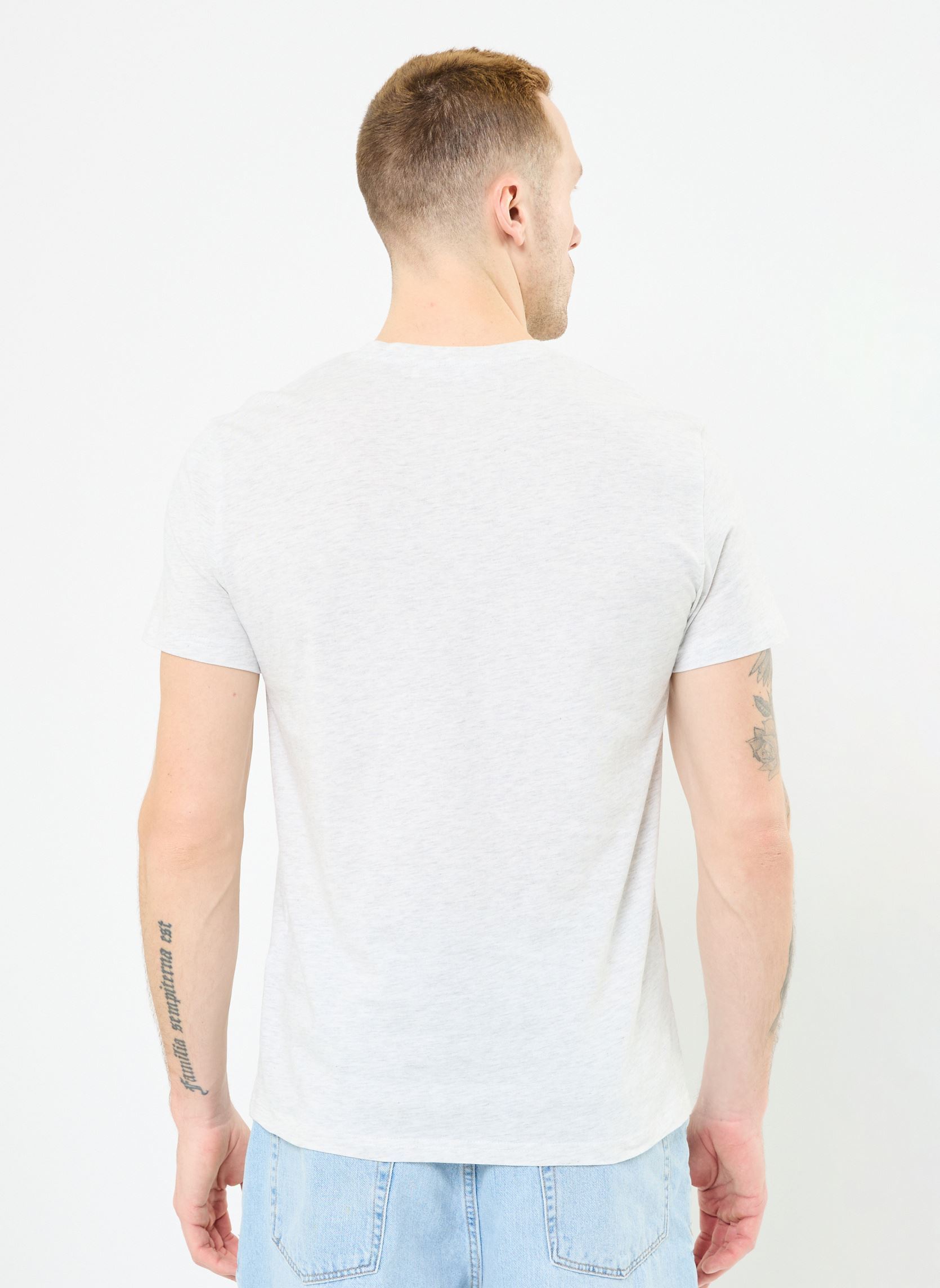 T-shirts TLEANDRO heren wit MADE BY T-shirts TLEANDRO heren wit Z*ECRU CHINE